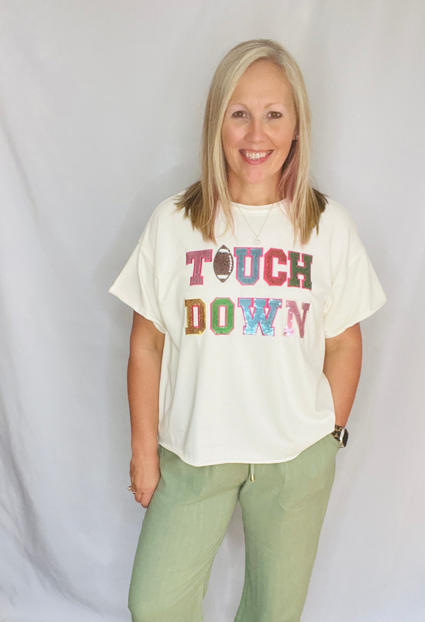Sequins Touch Down Top