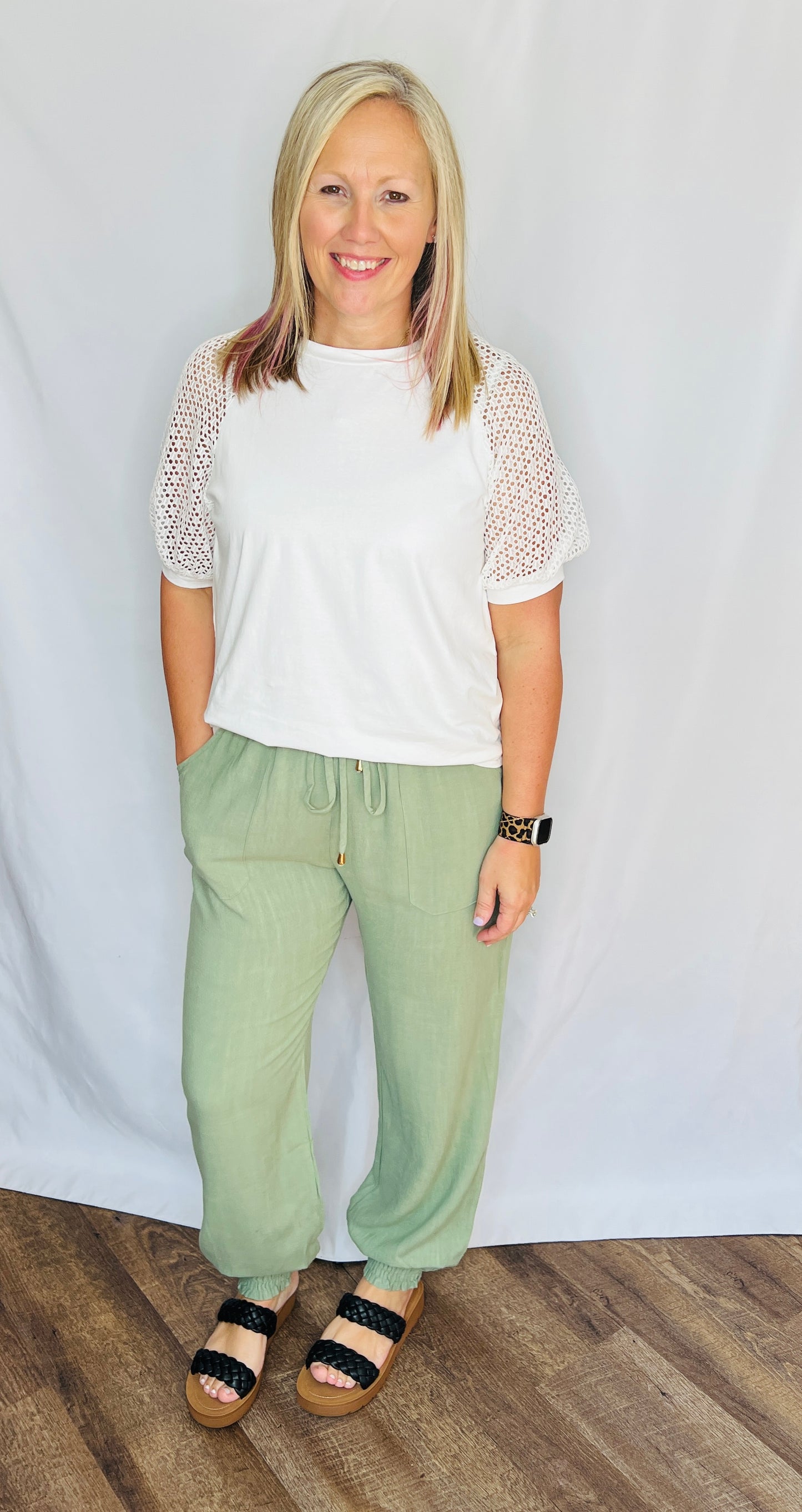 Sage Green Joggers