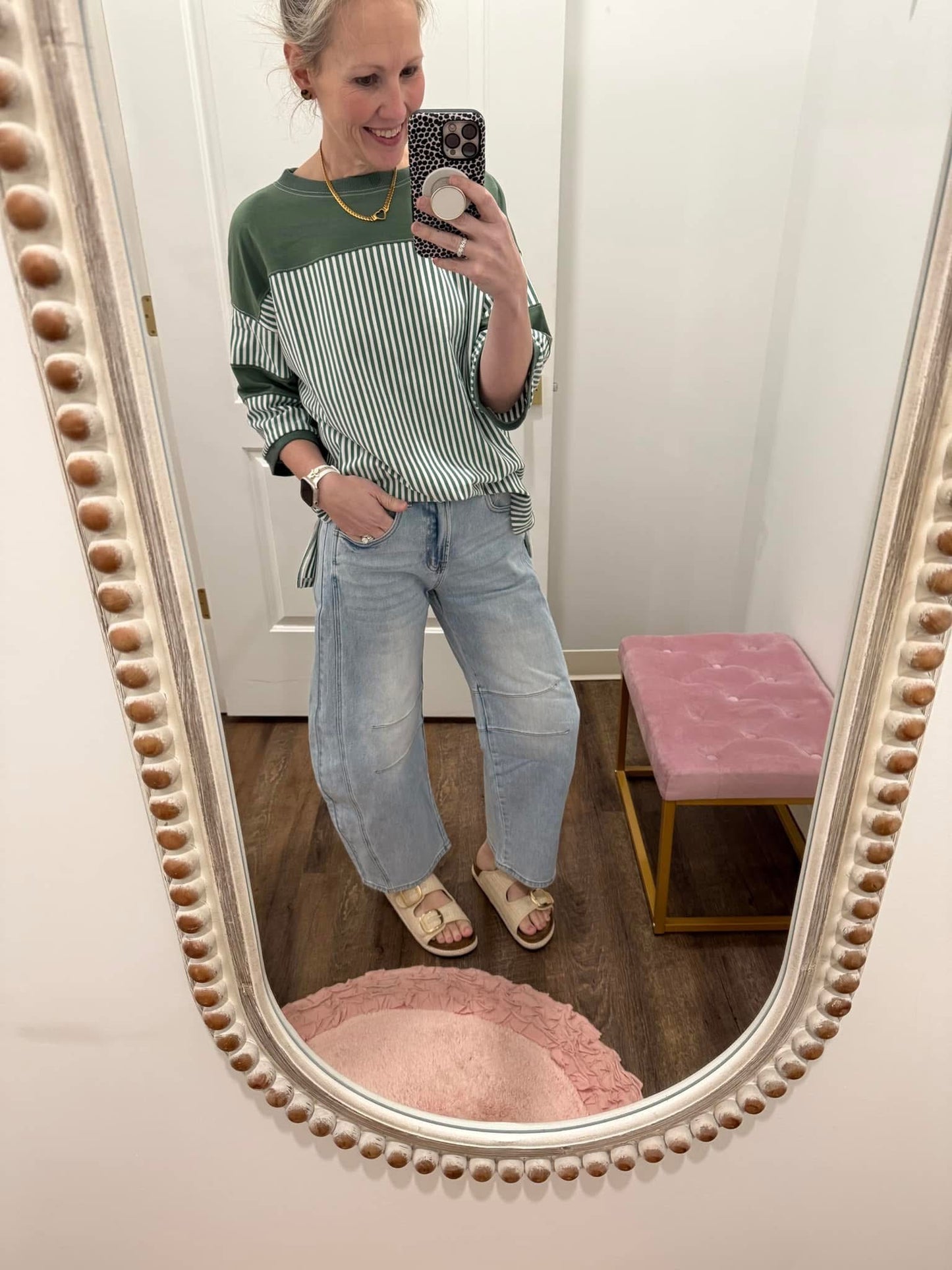 Light Wash Barrel Jeans