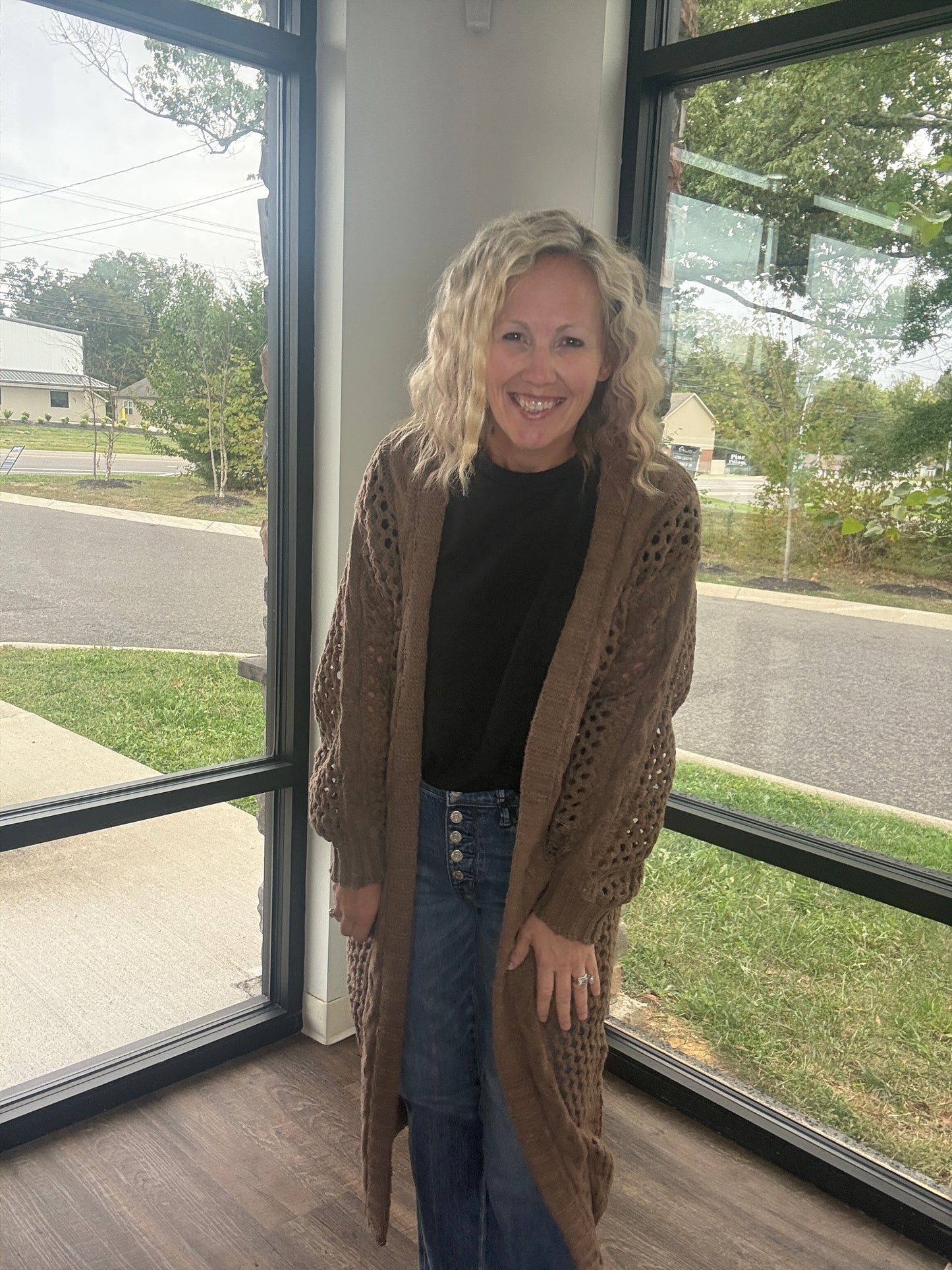 Kandis Knit Cardigan- Mocha