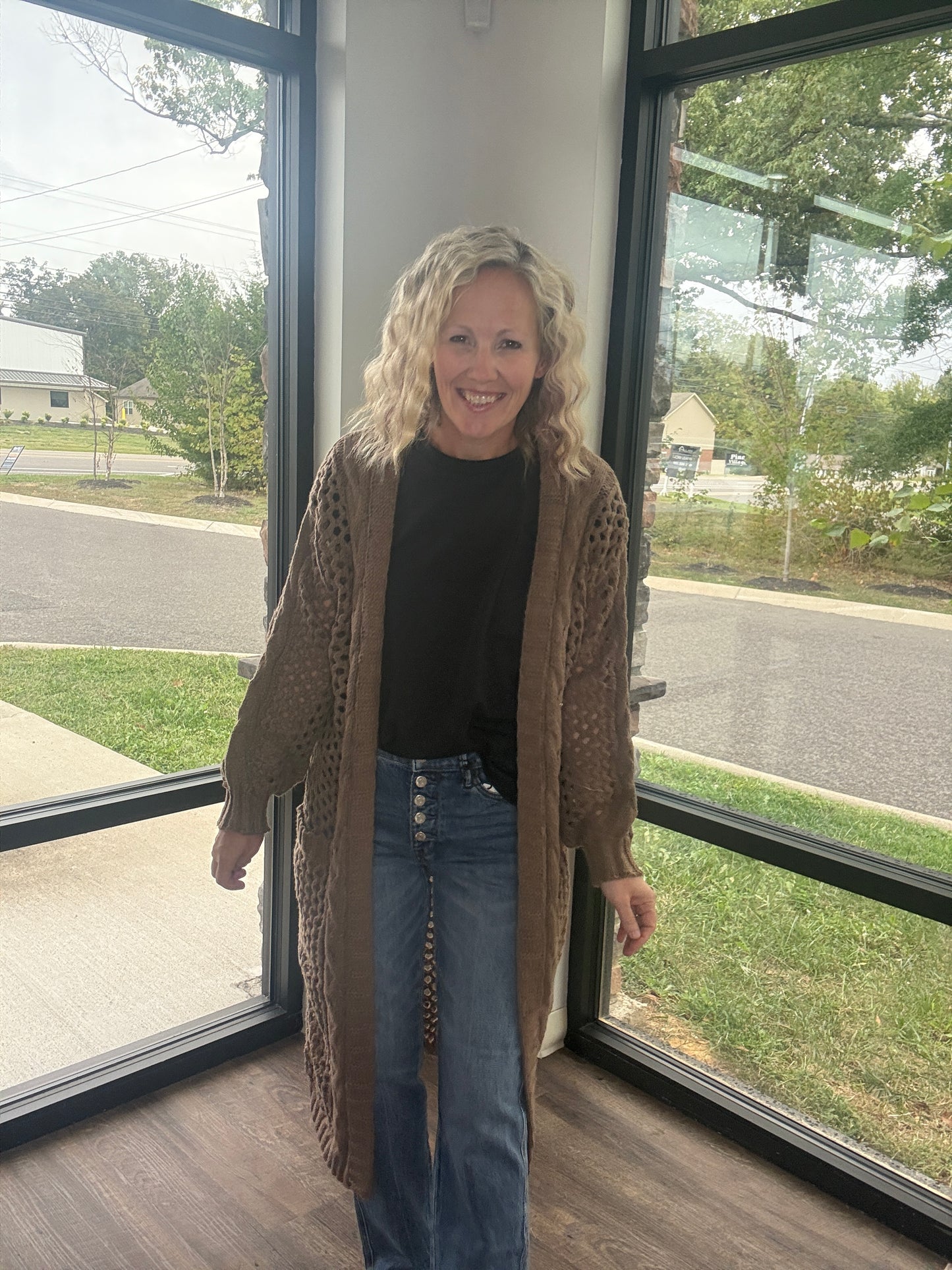 Kandis Knit Cardigan- Mocha