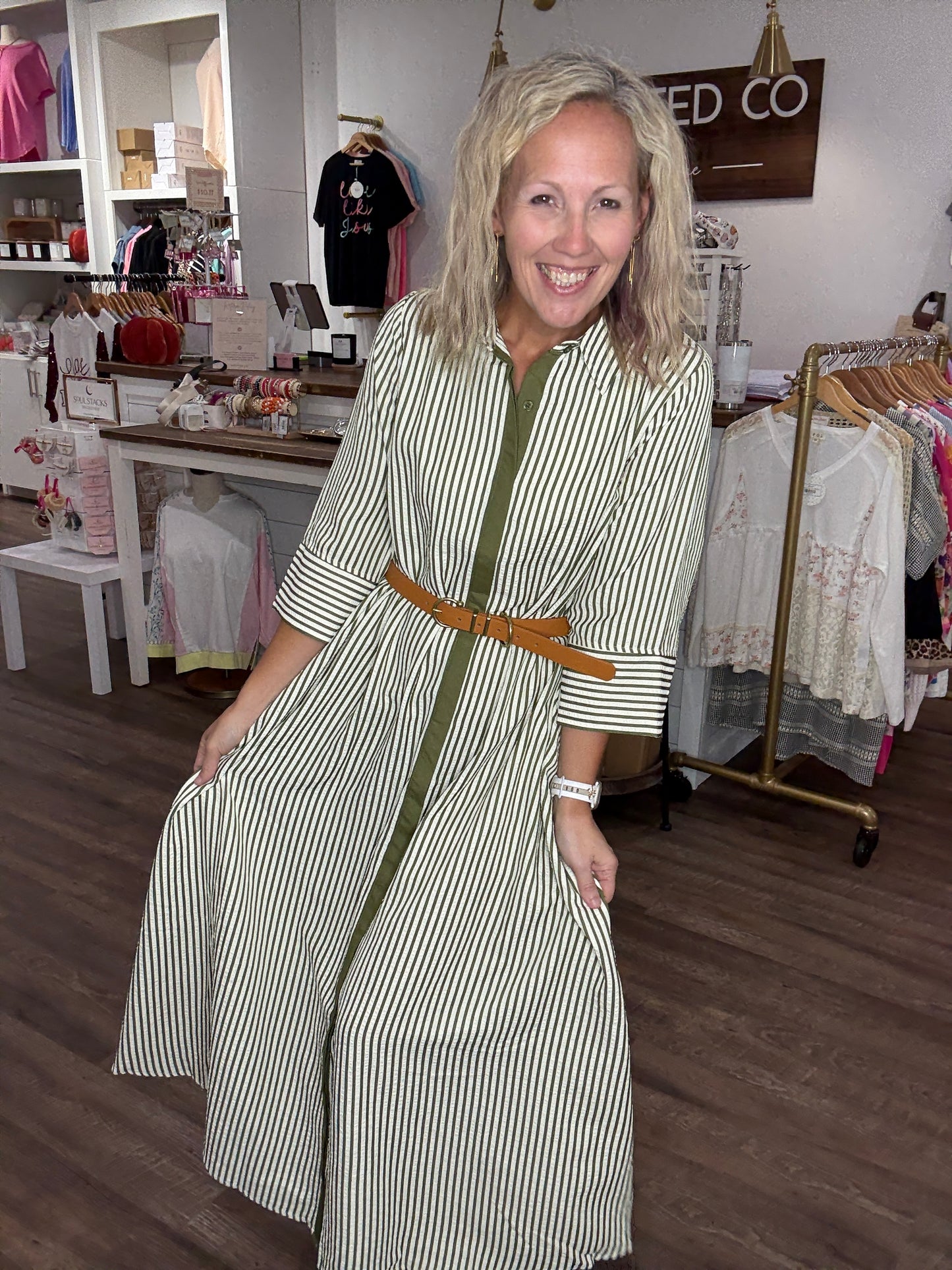 Olive Lane Midi Dress