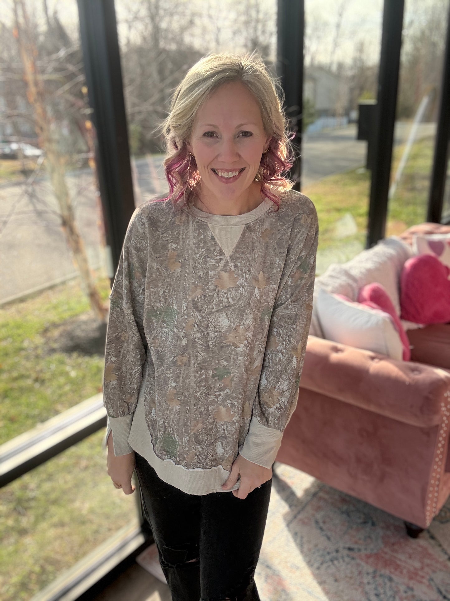 Keepsake Pullover- Camo