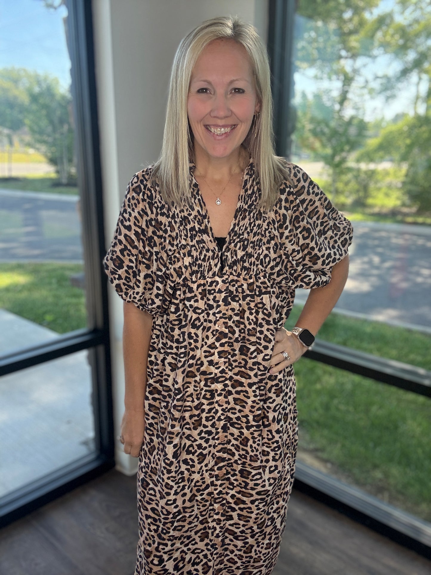 Wild Nights Smocked Dress