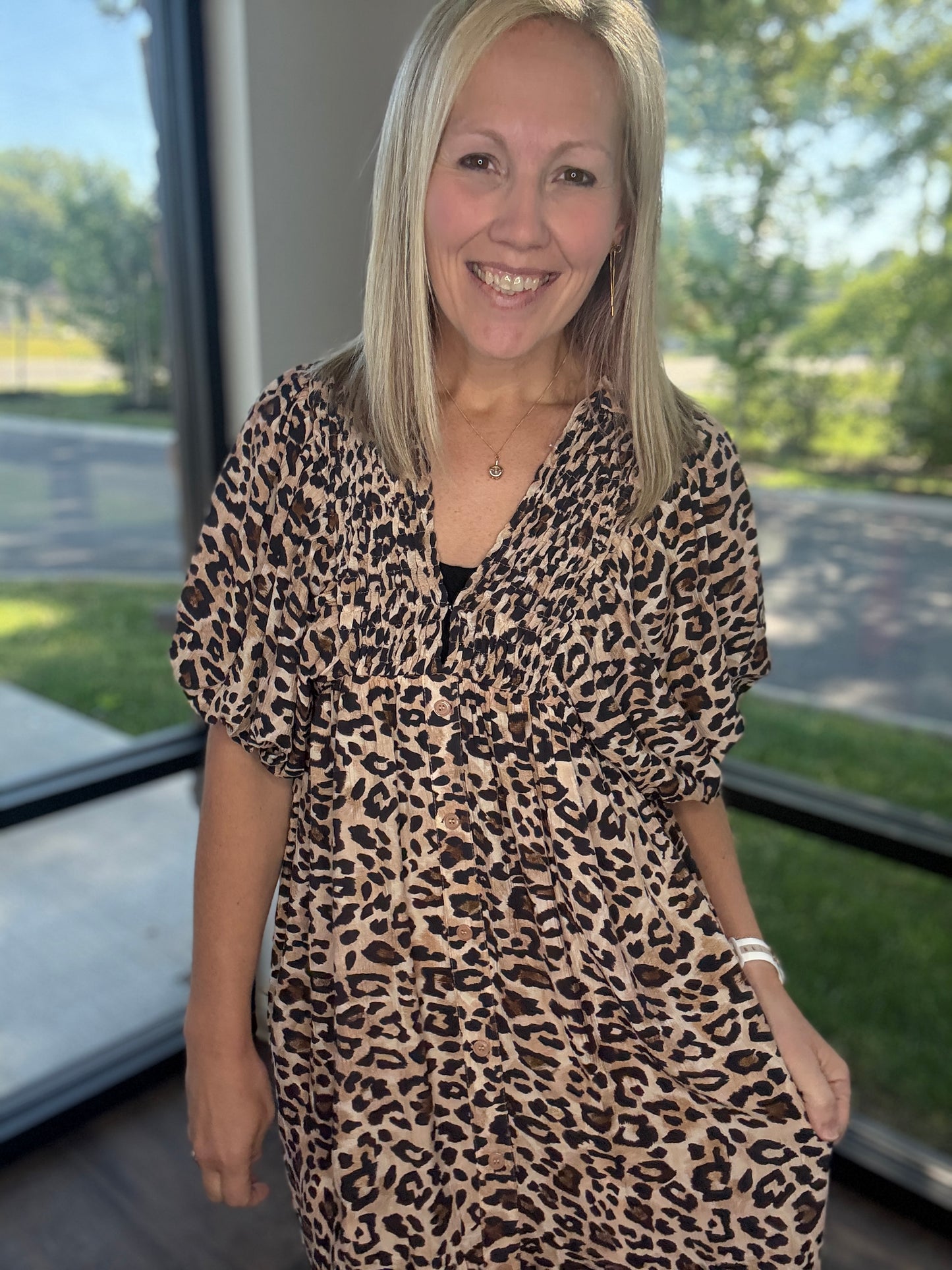 Wild Nights Smocked Dress