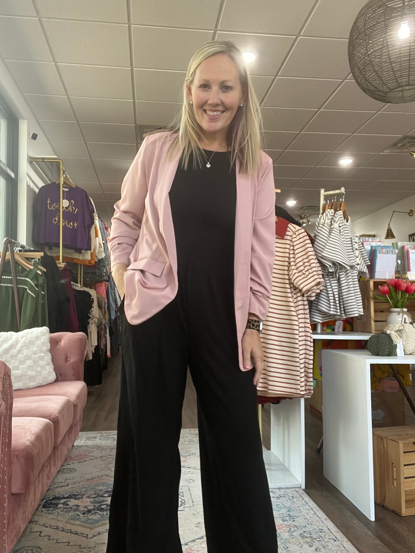 Jayne Lined Blazer-Mauve (S,L)