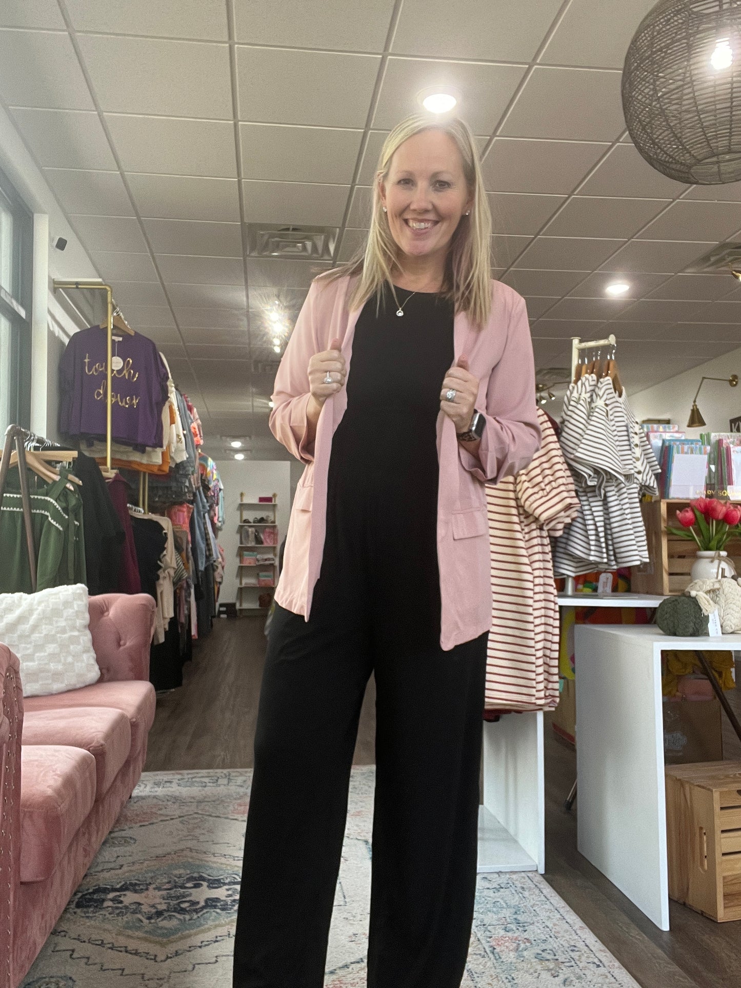 Jayne Lined Blazer-Mauve (S,L)