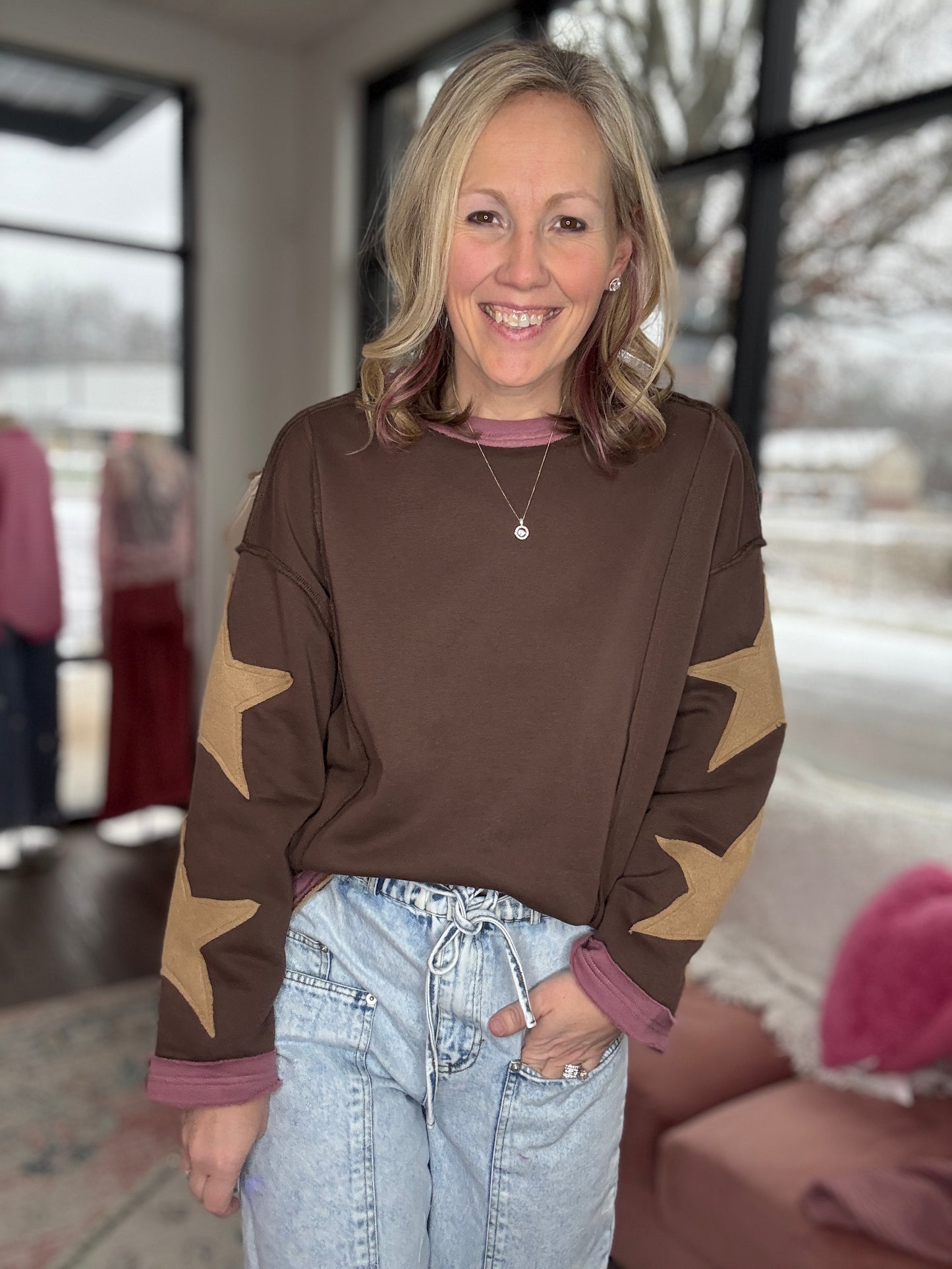 Starlit Luxe Bell Sleeve Top