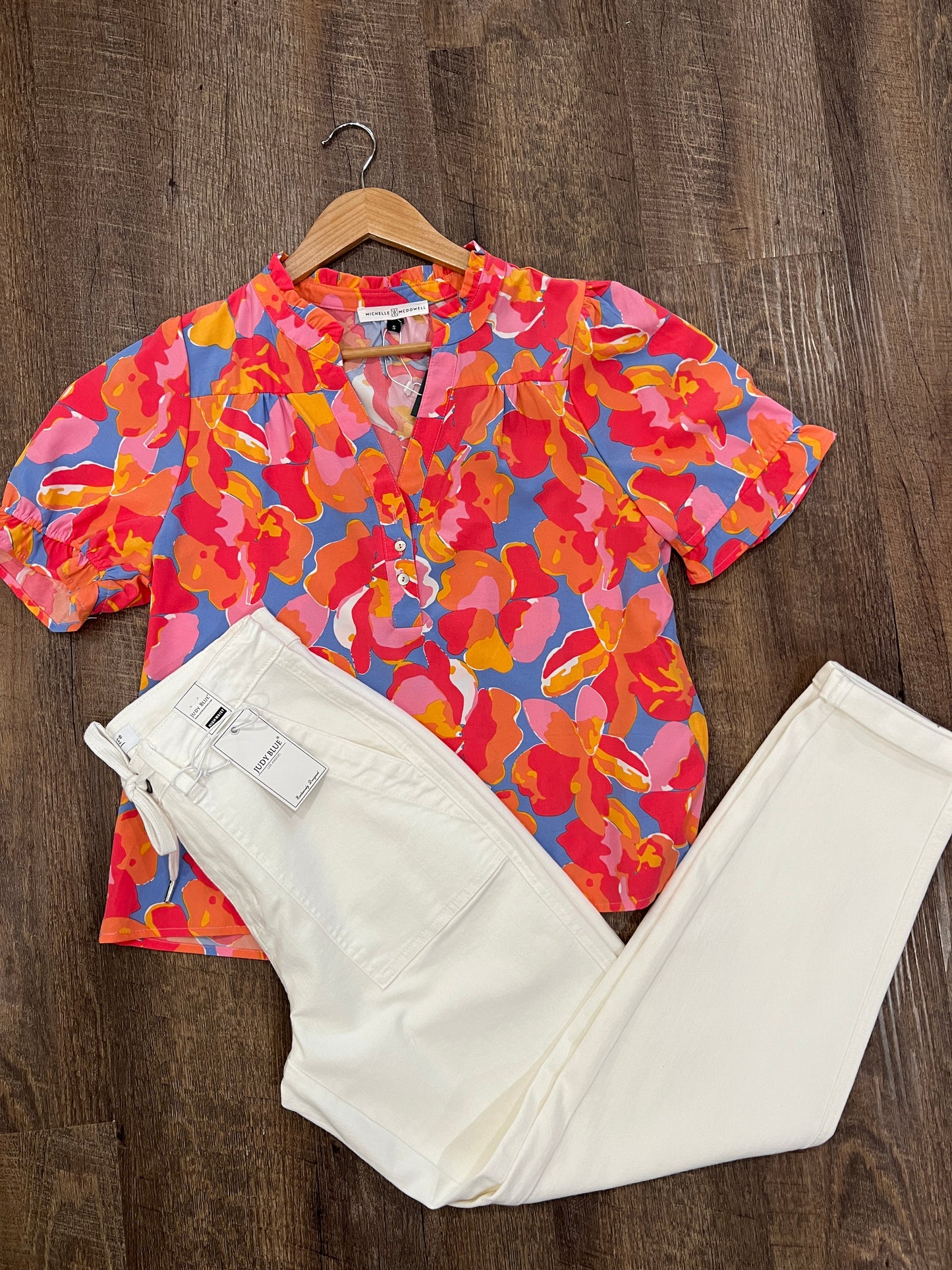 Falling Poppies Top (S)