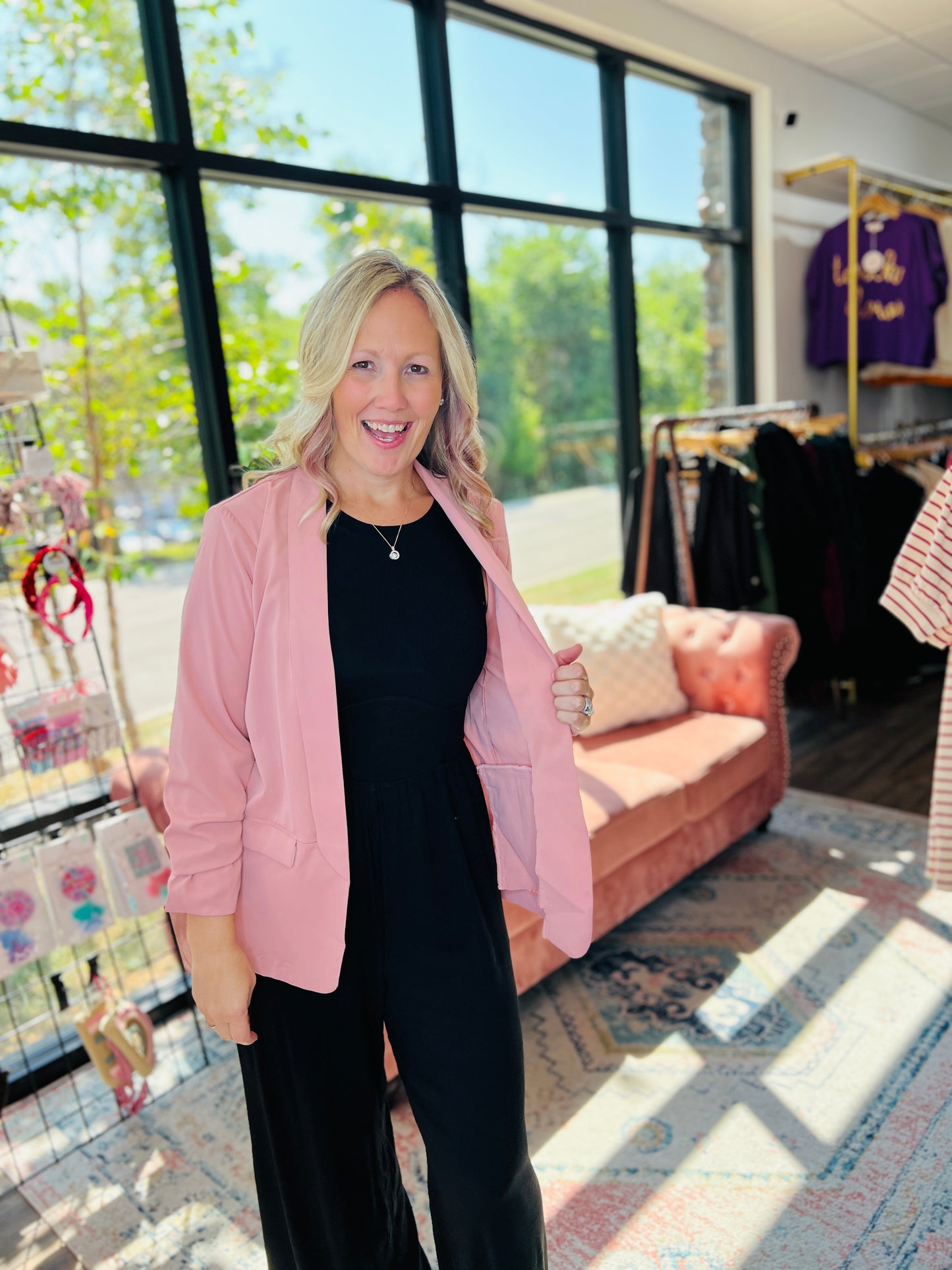 Jayne Lined Blazer-Mauve (S,L)
