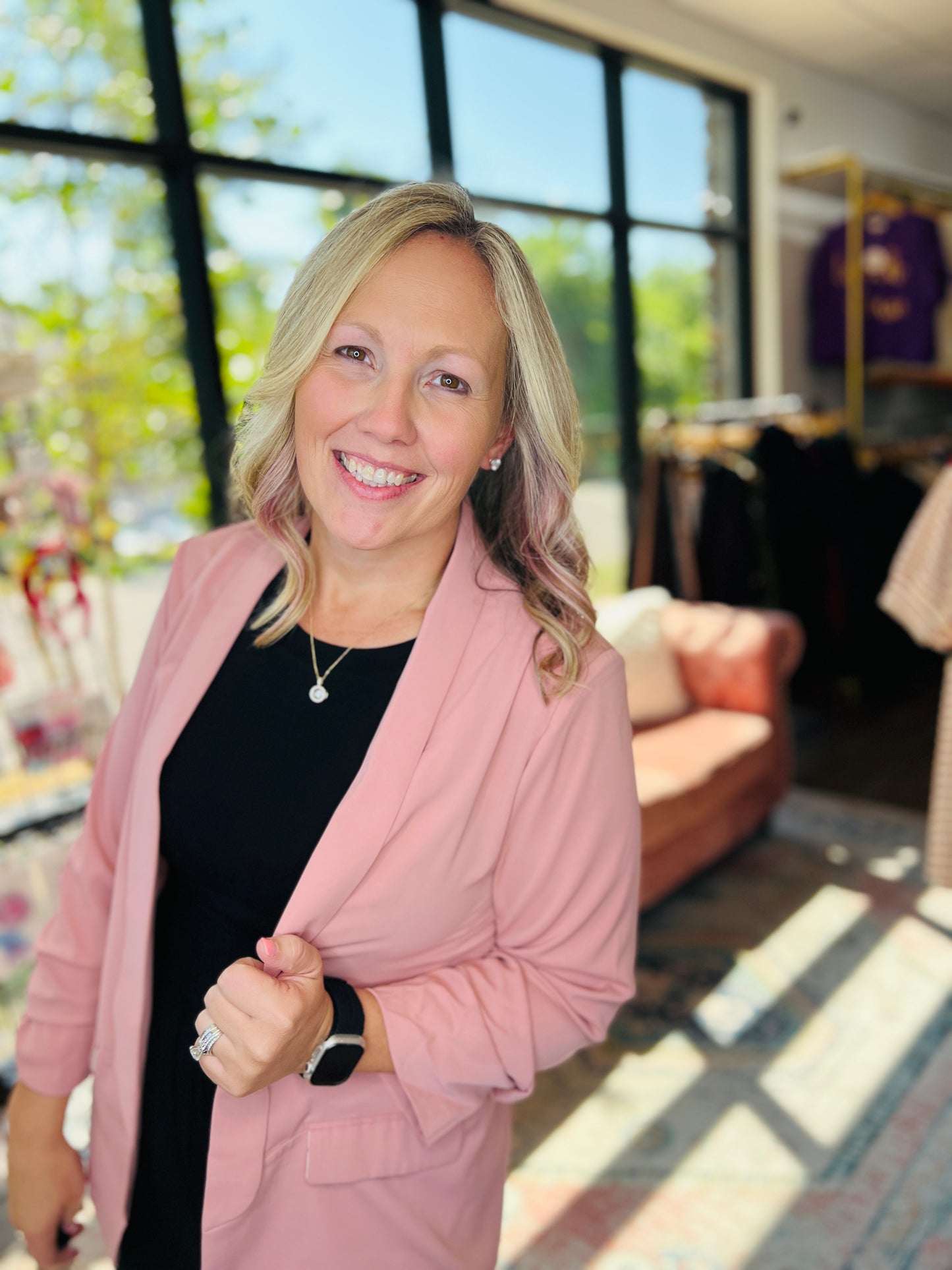 Jayne Lined Blazer-Mauve (S,L)