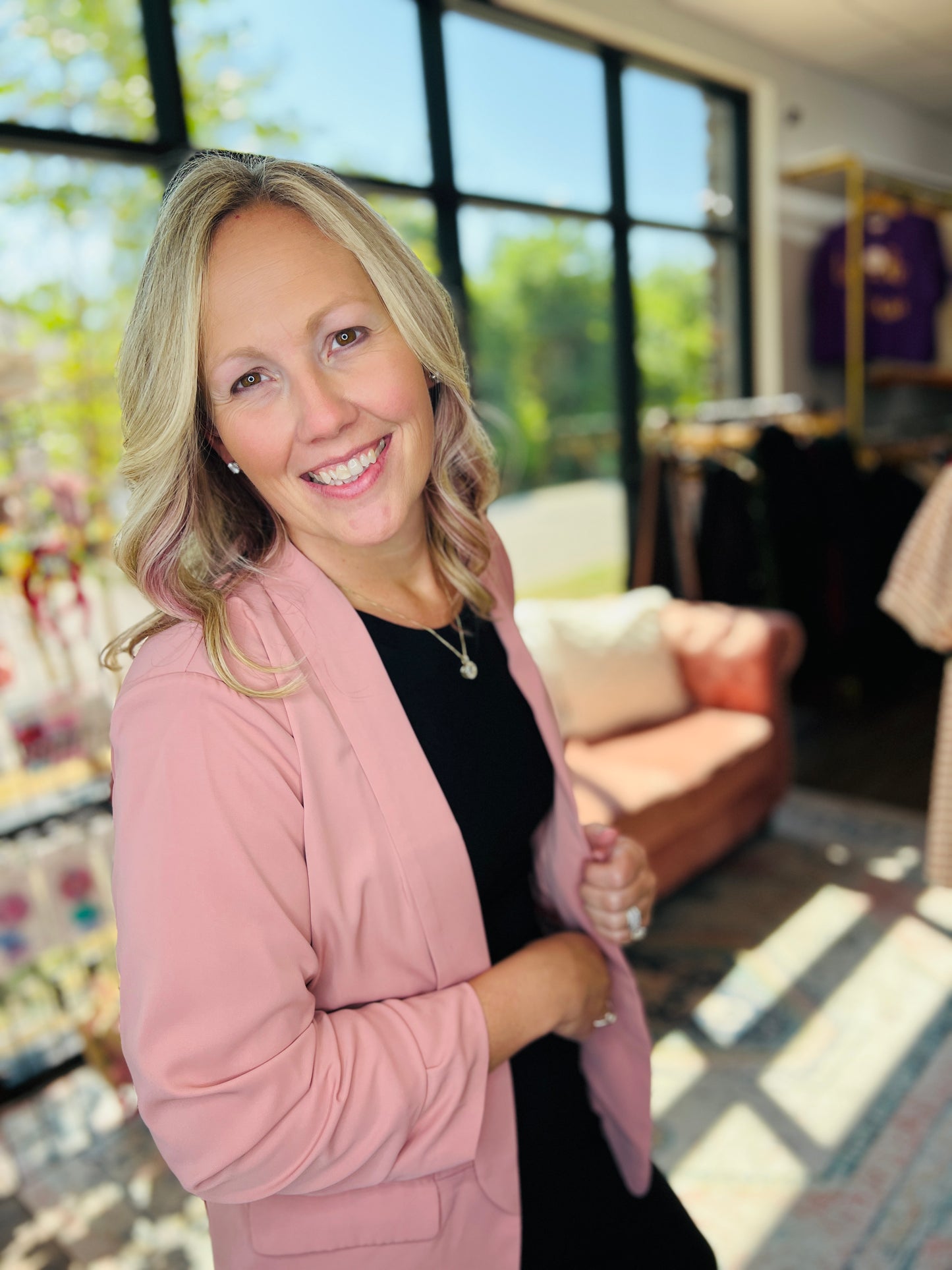Jayne Lined Blazer-Mauve (S,L)