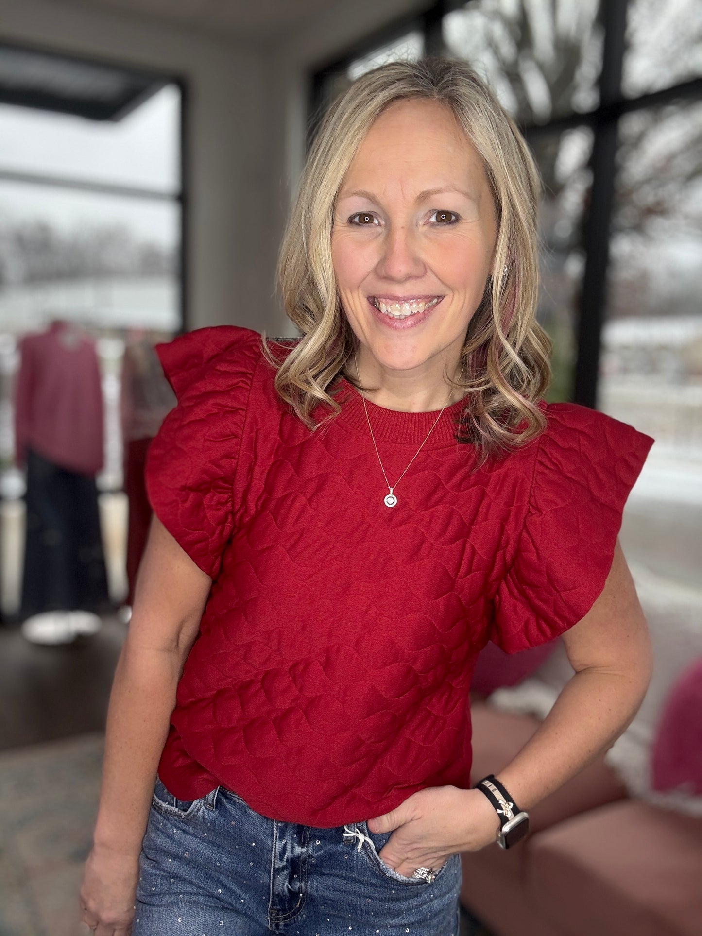 The Tifton Top- Red