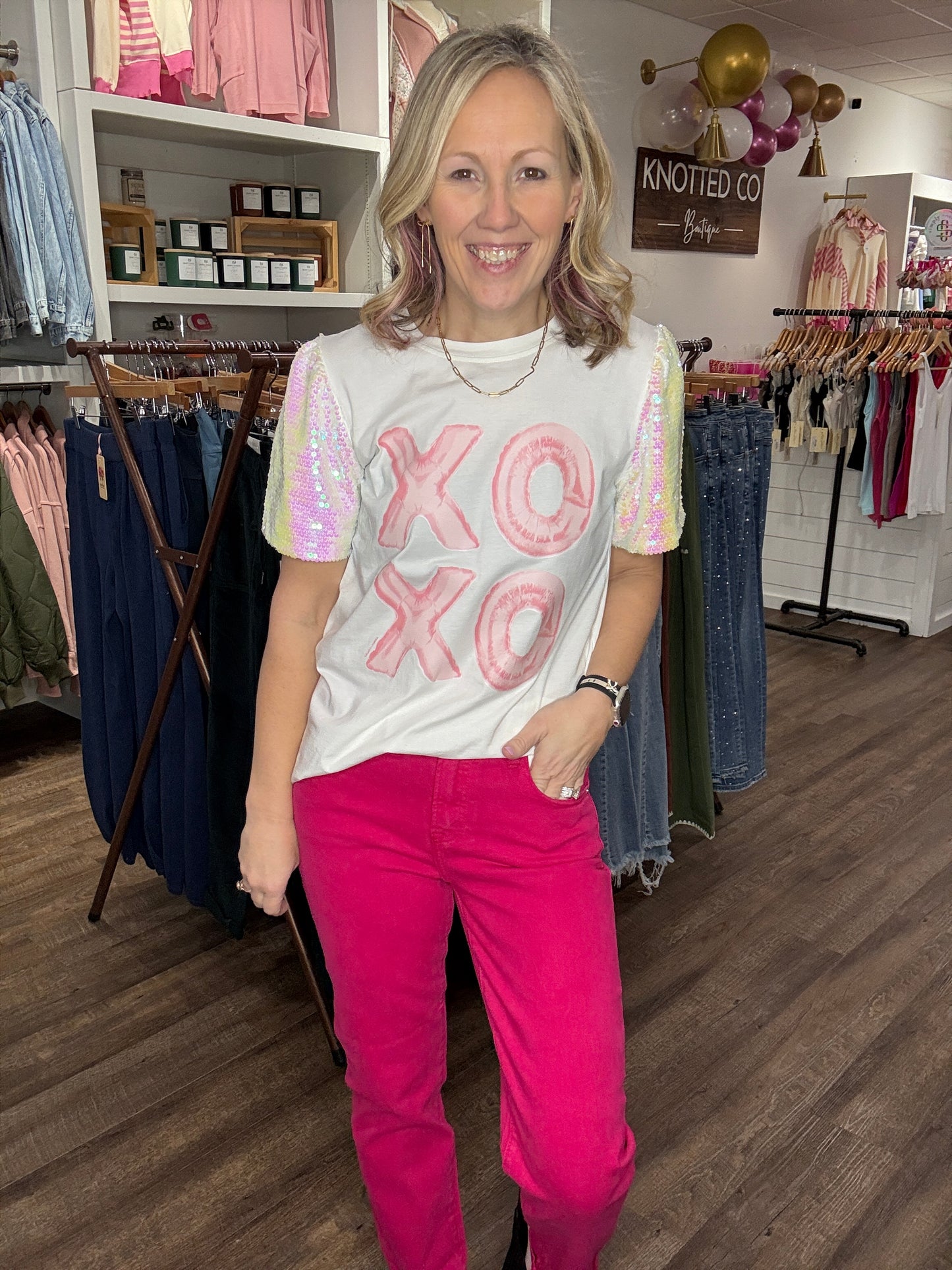 Pop Of Pink Denim
