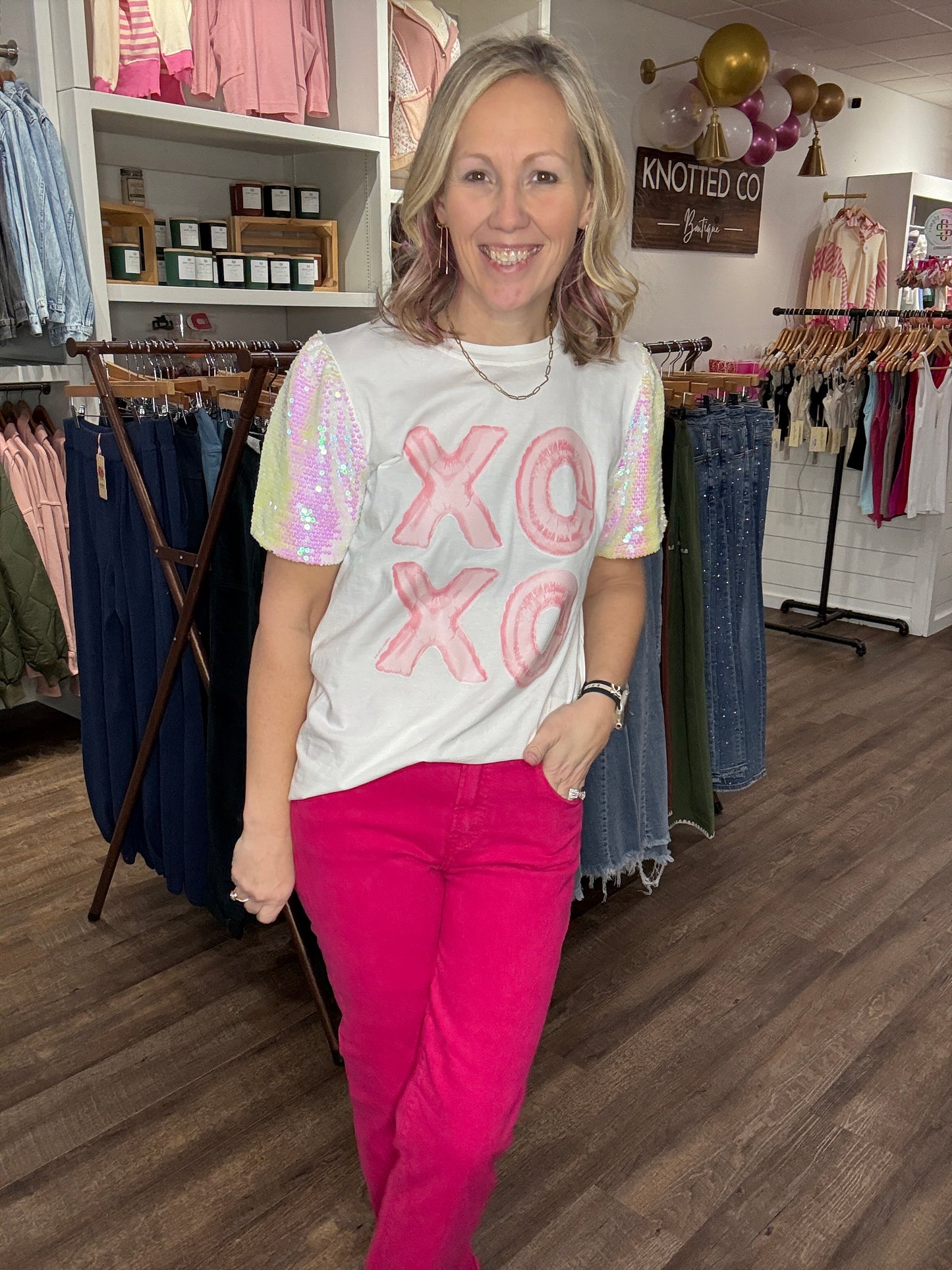 Pop Of Pink Denim