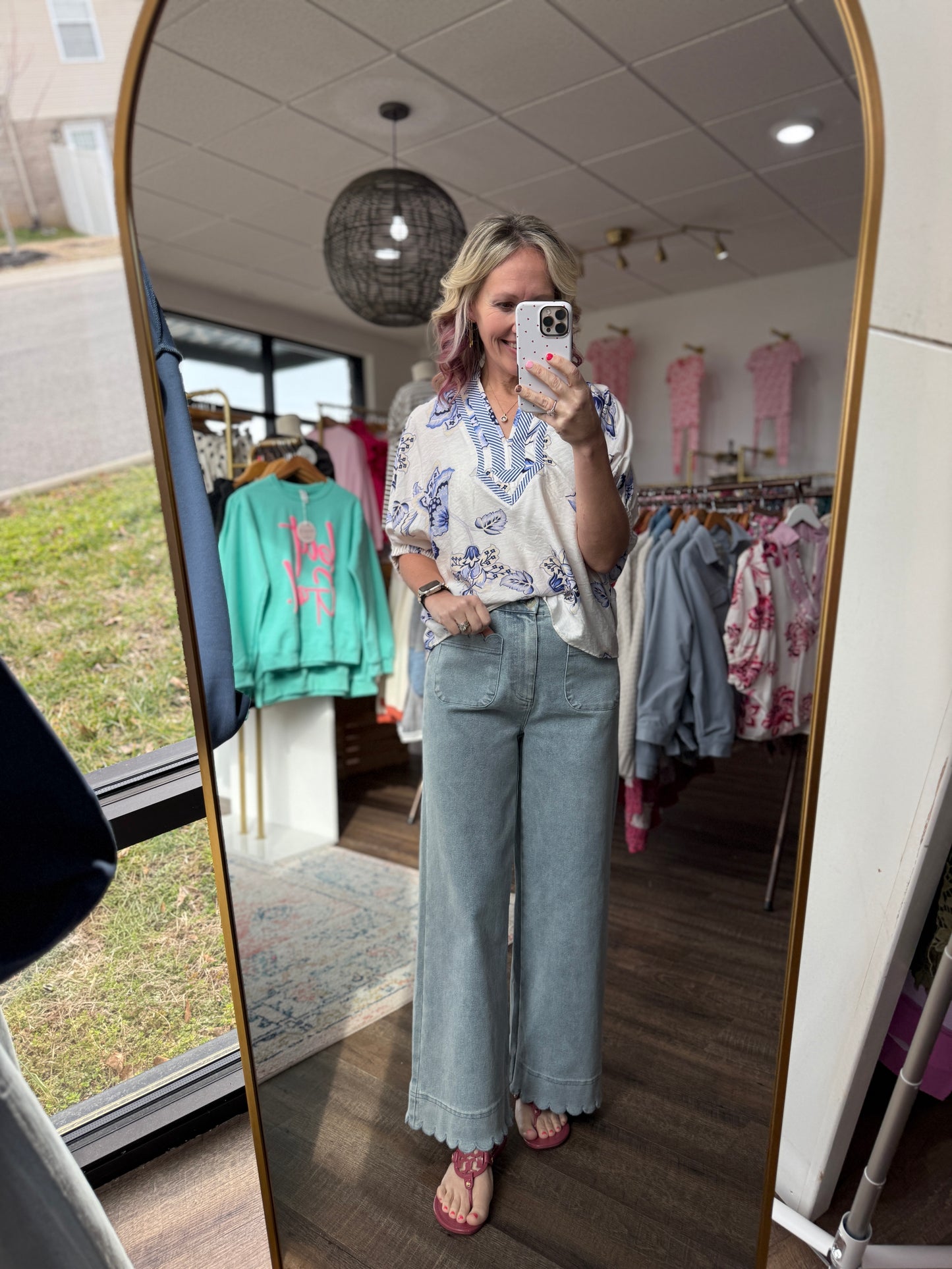 Petal Parade Top- Blue