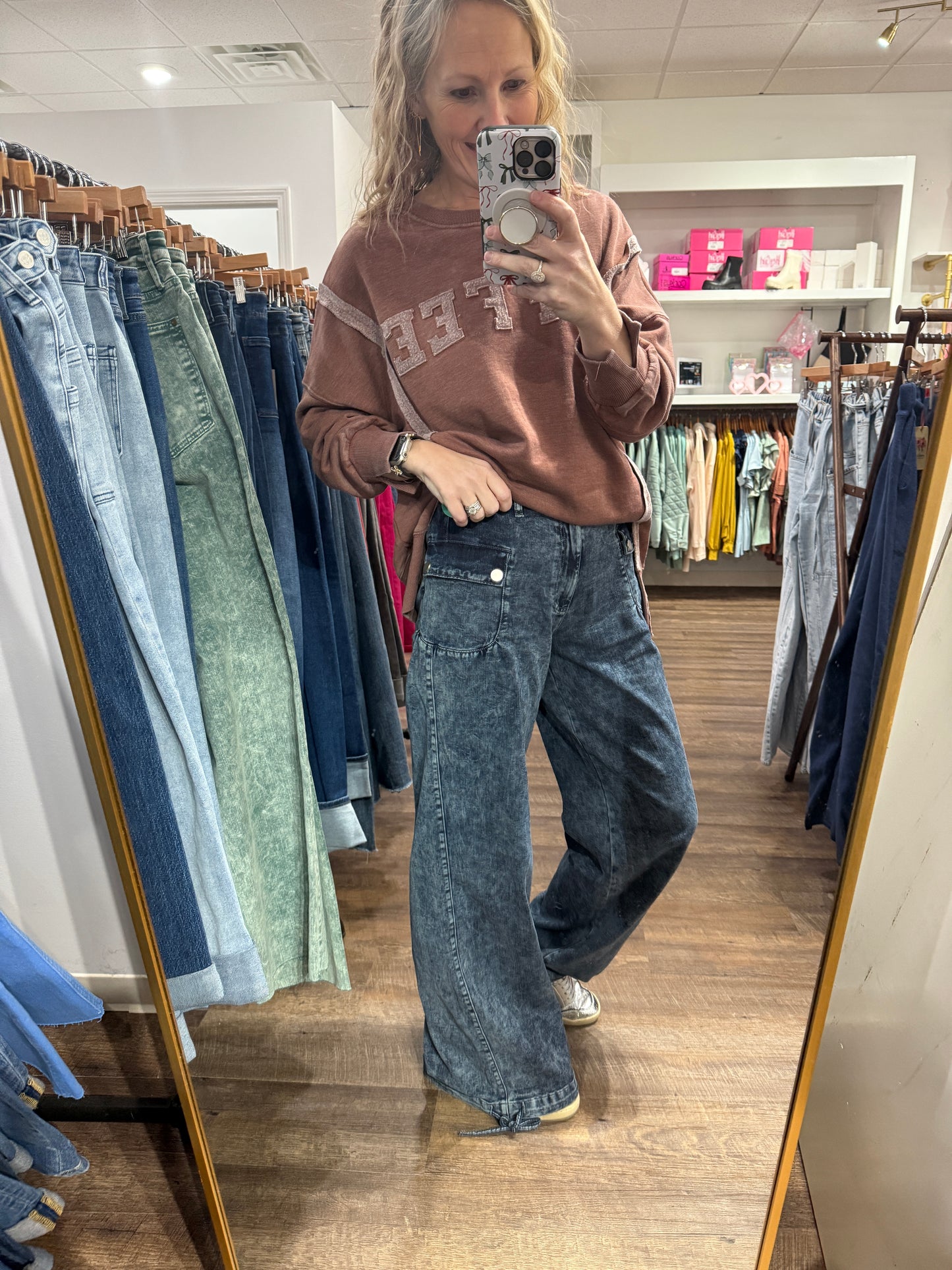 Jilly Cinch Hem Jeans