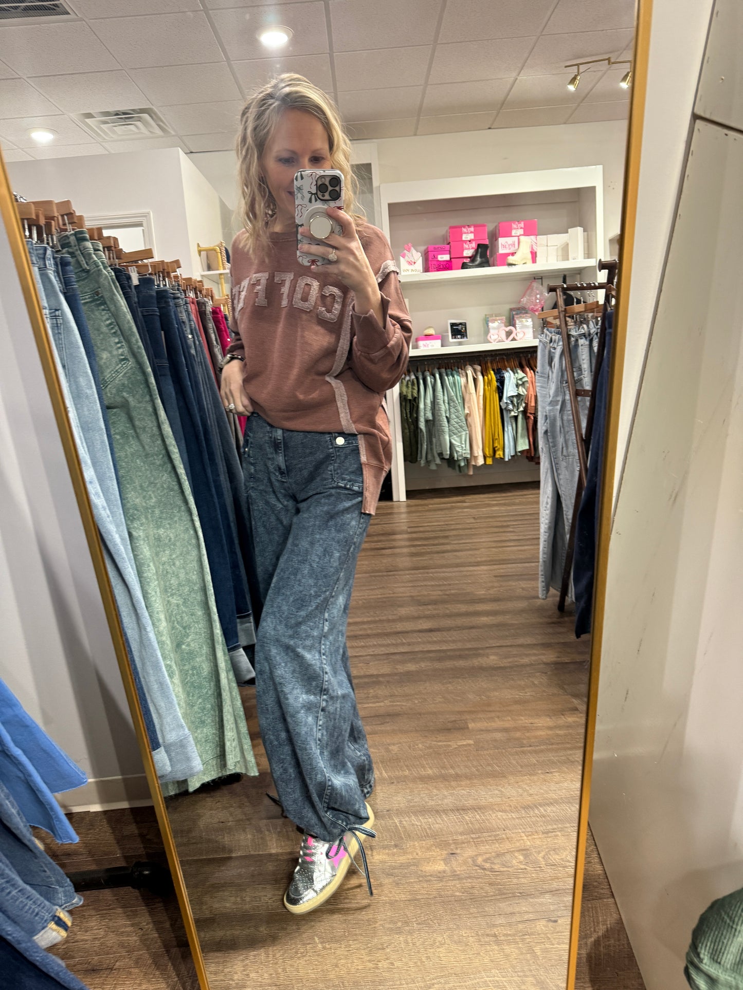 Jilly Cinch Hem Jeans