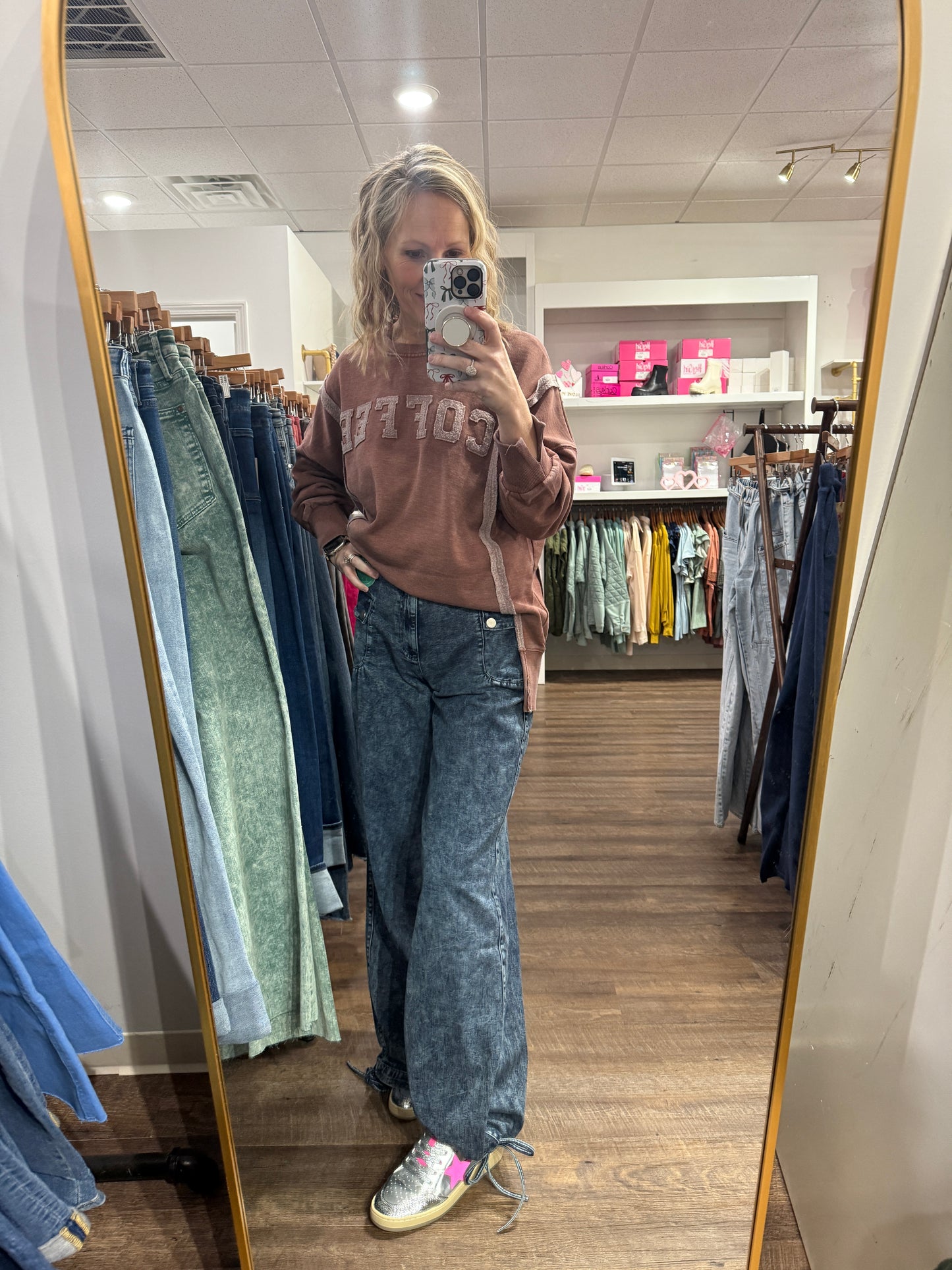 Jilly Cinch Hem Jeans