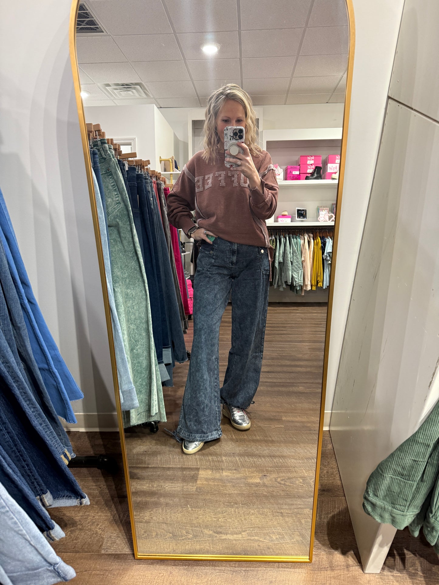 Jilly Cinch Hem Jeans