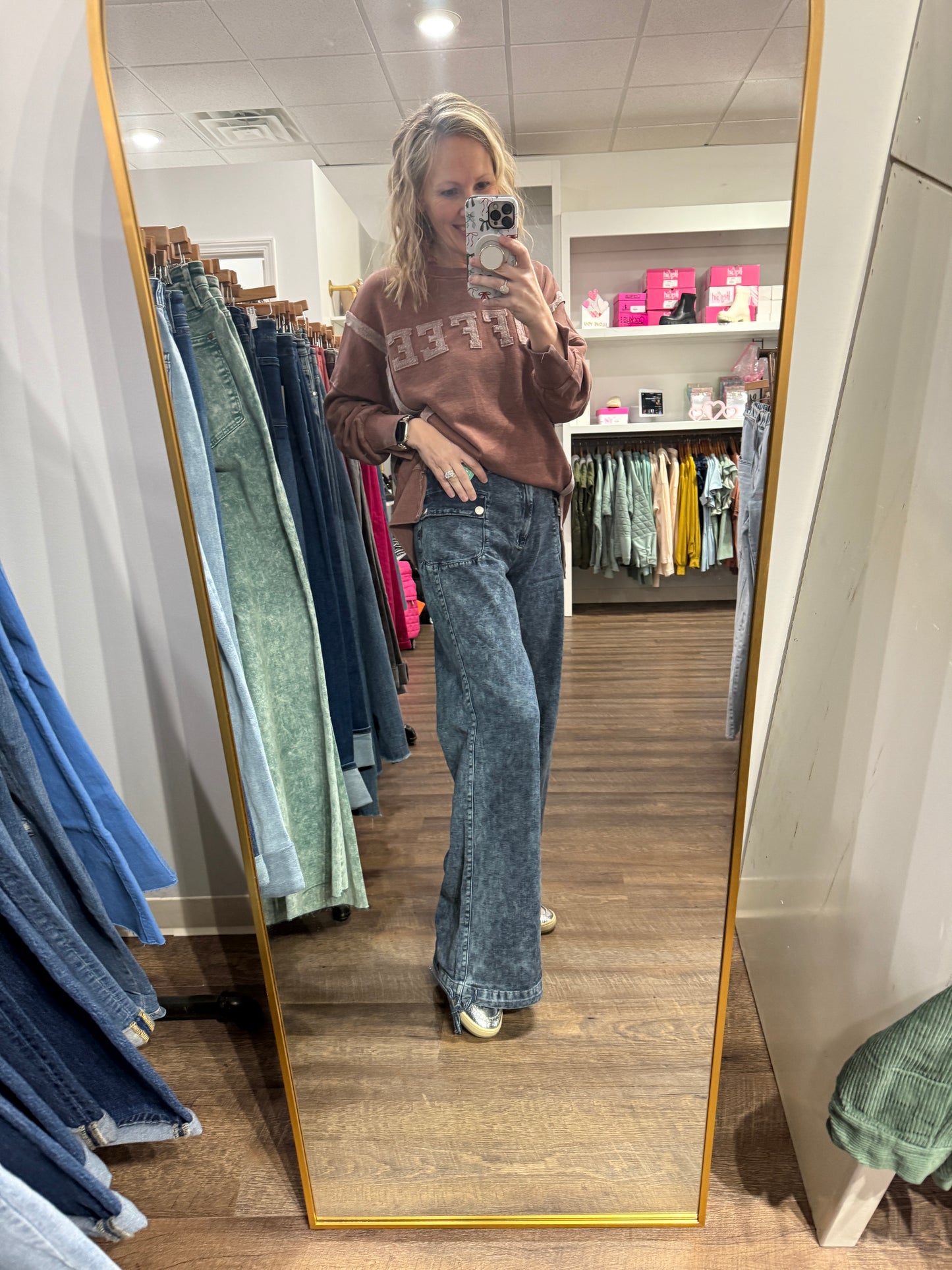 Jilly Cinch Hem Jeans