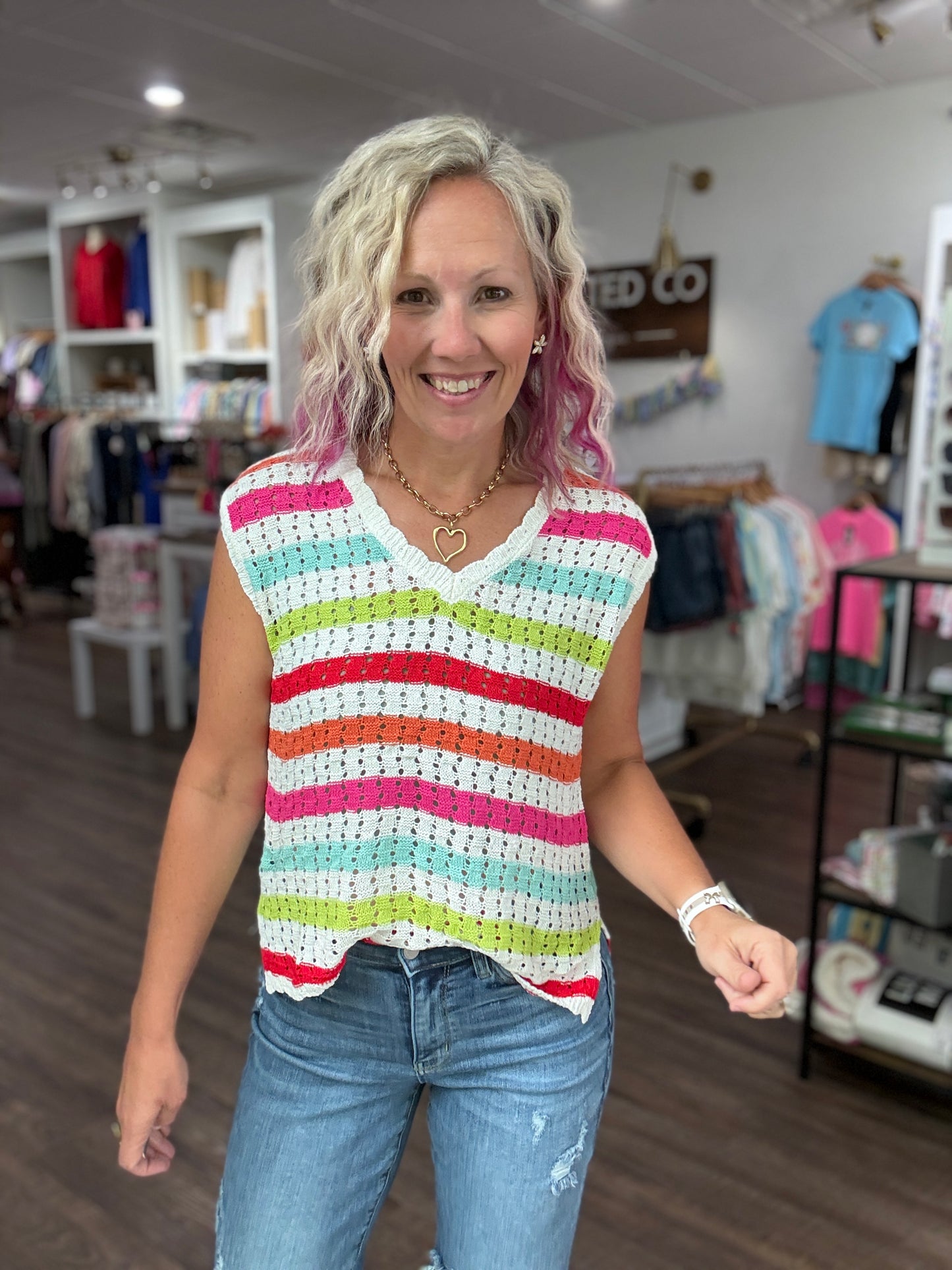 Chasing Rainbows Crochet Top