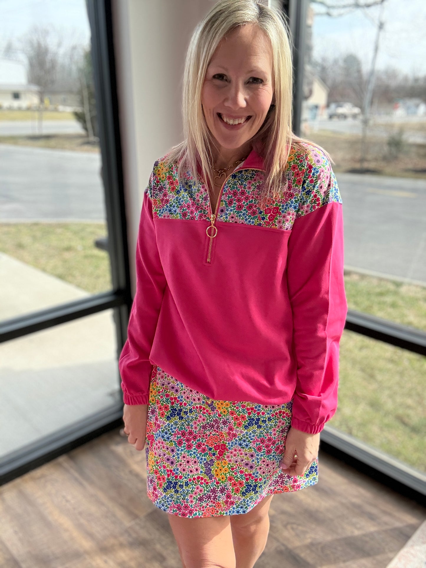 Mia Pullover- Falling For Florals