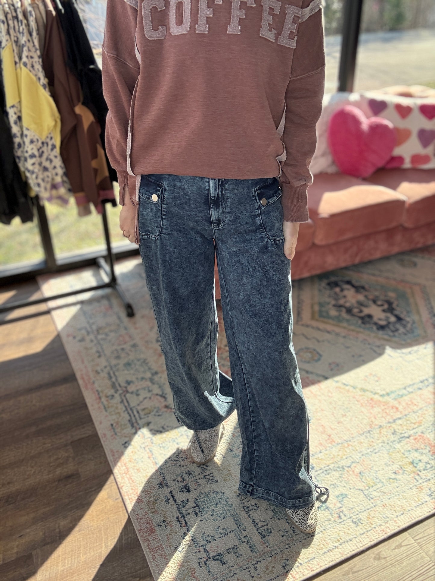 Jilly Cinch Hem Jeans
