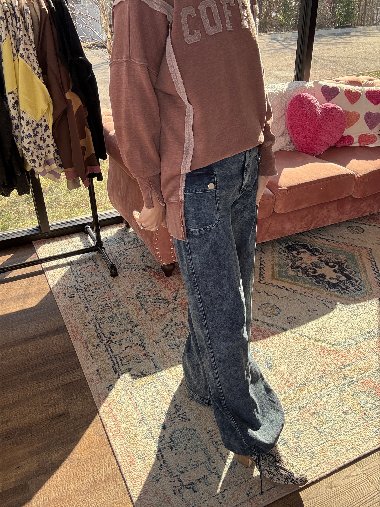 Jilly Cinch Hem Jeans