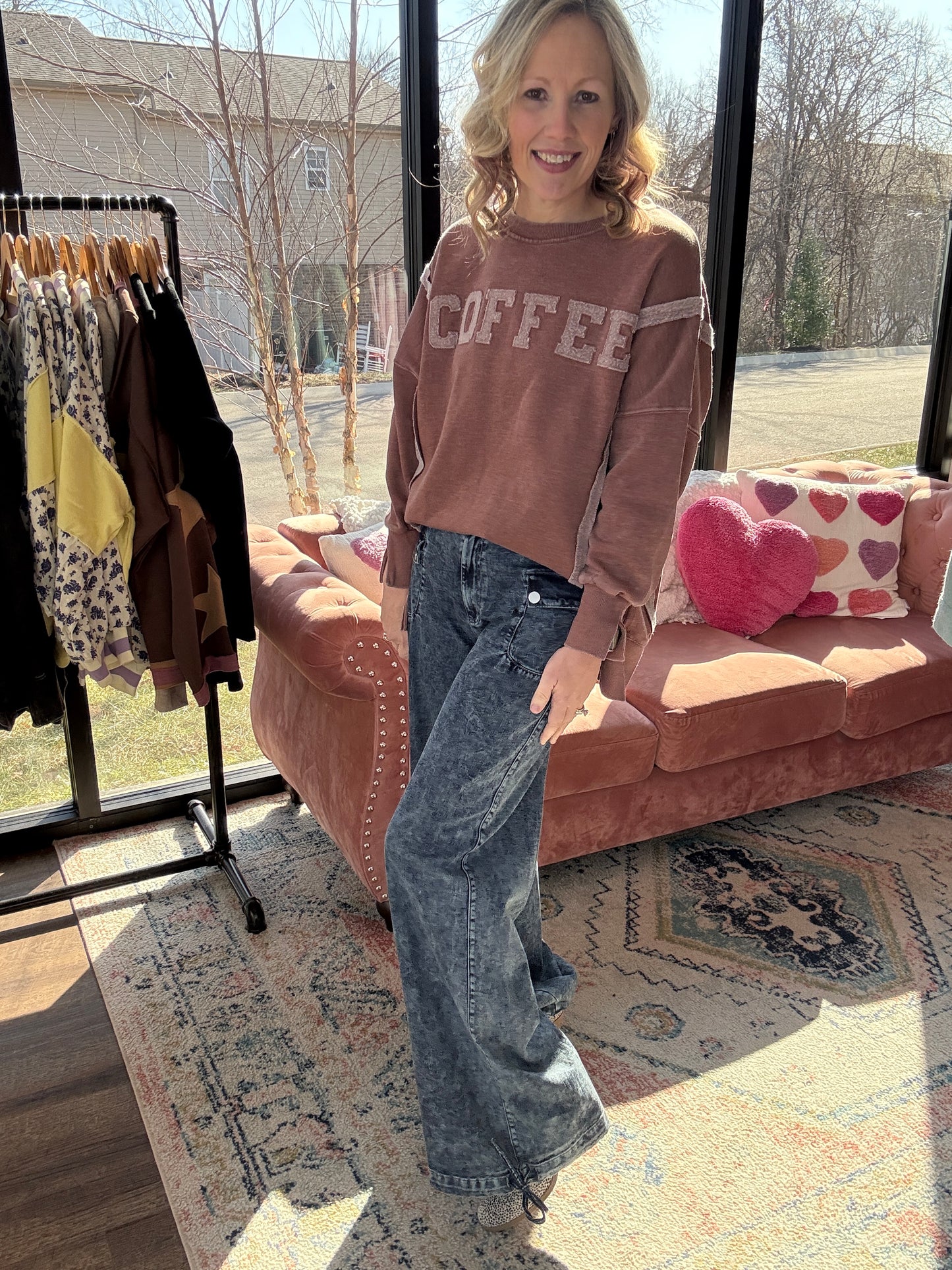 Jilly Cinch Hem Jeans