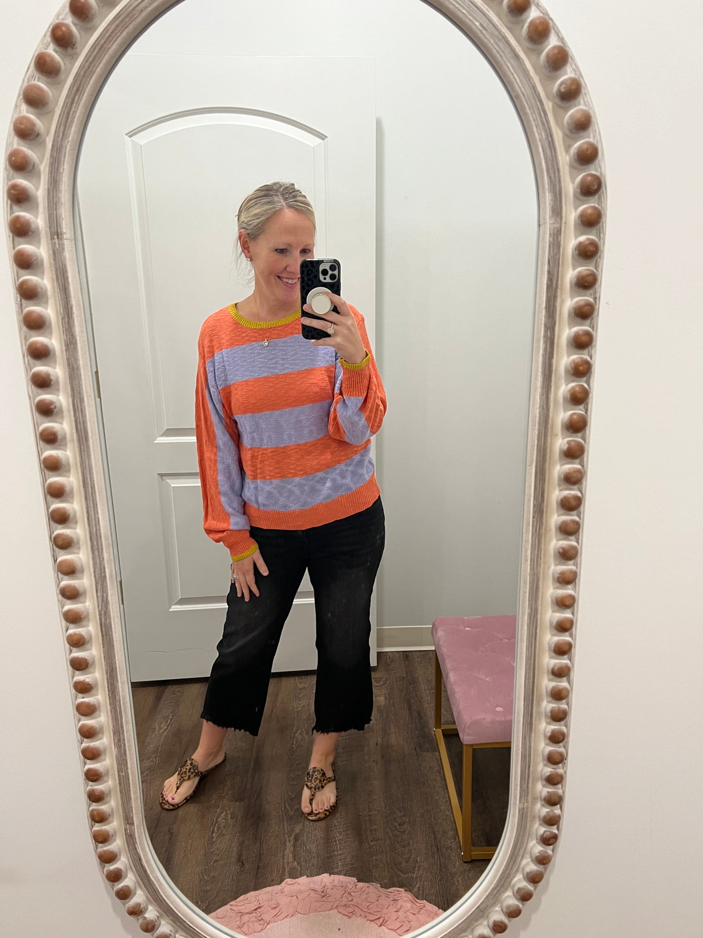 Elana Striped Sweater (S,M,L)