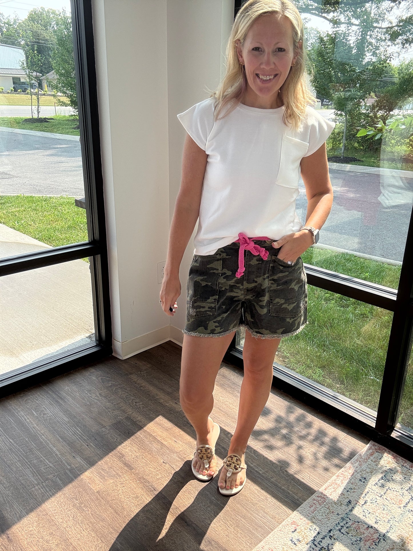 Pink Camo Shorts