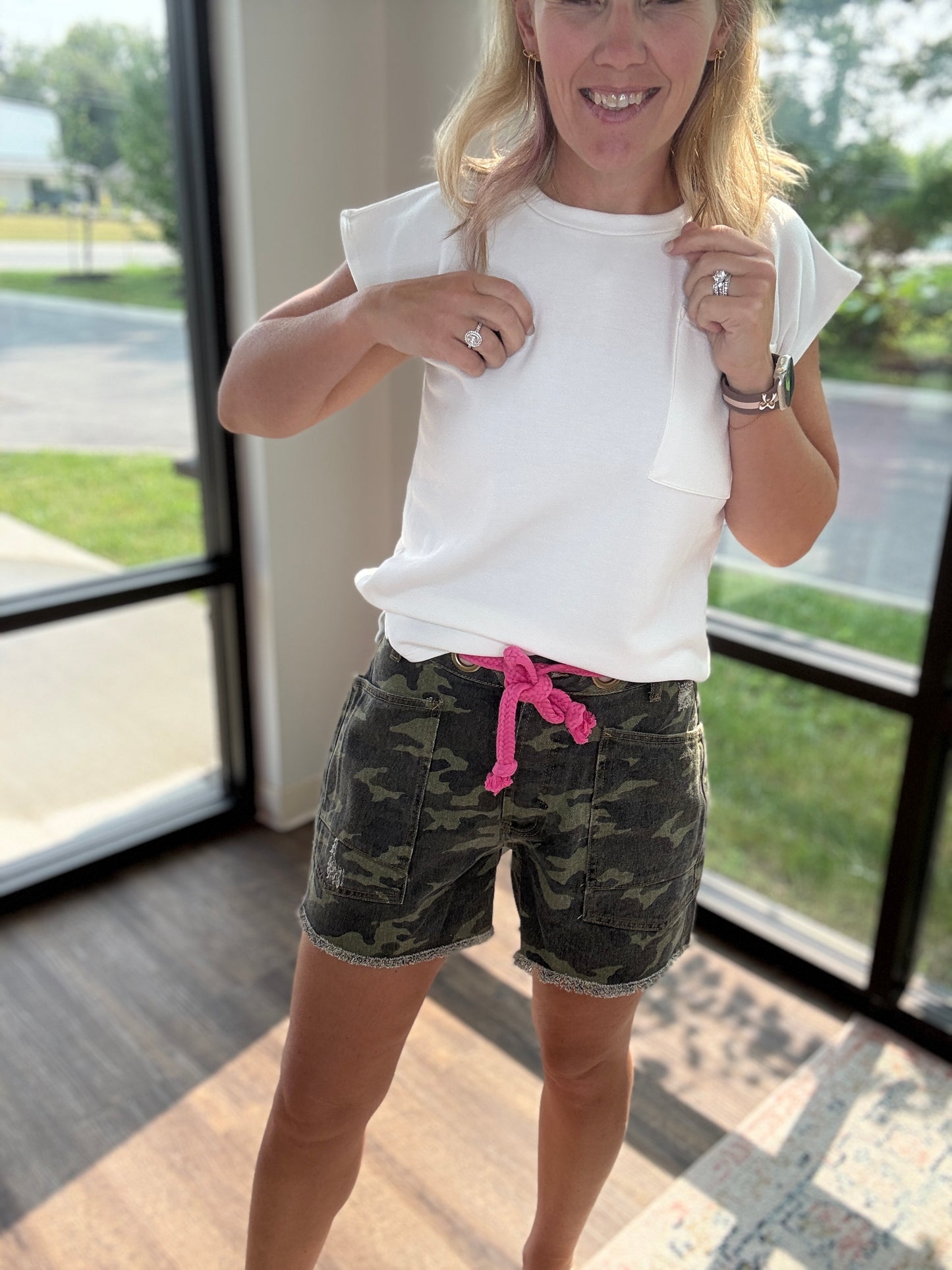 Pink Camo Shorts