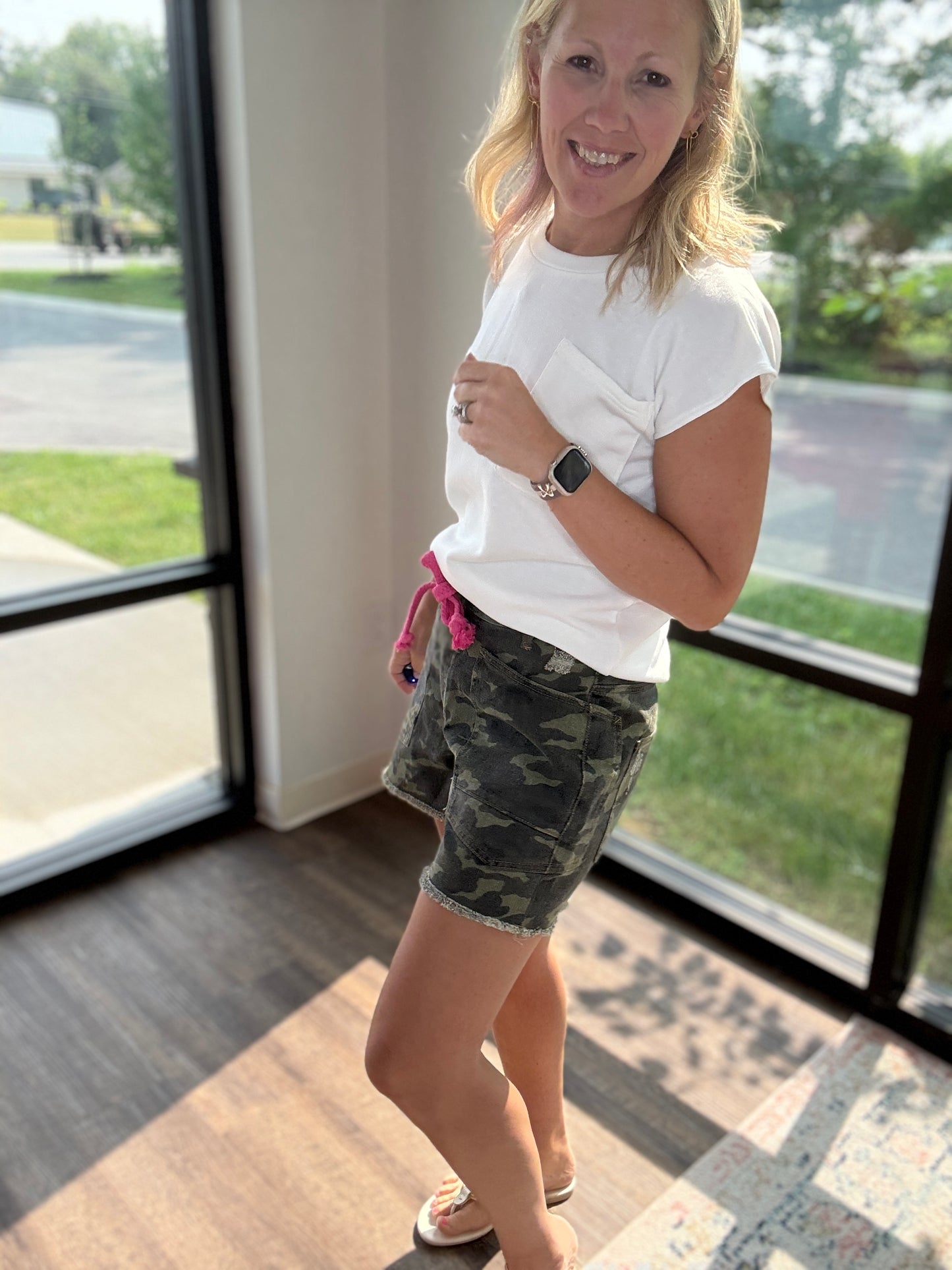 Pink Camo Shorts