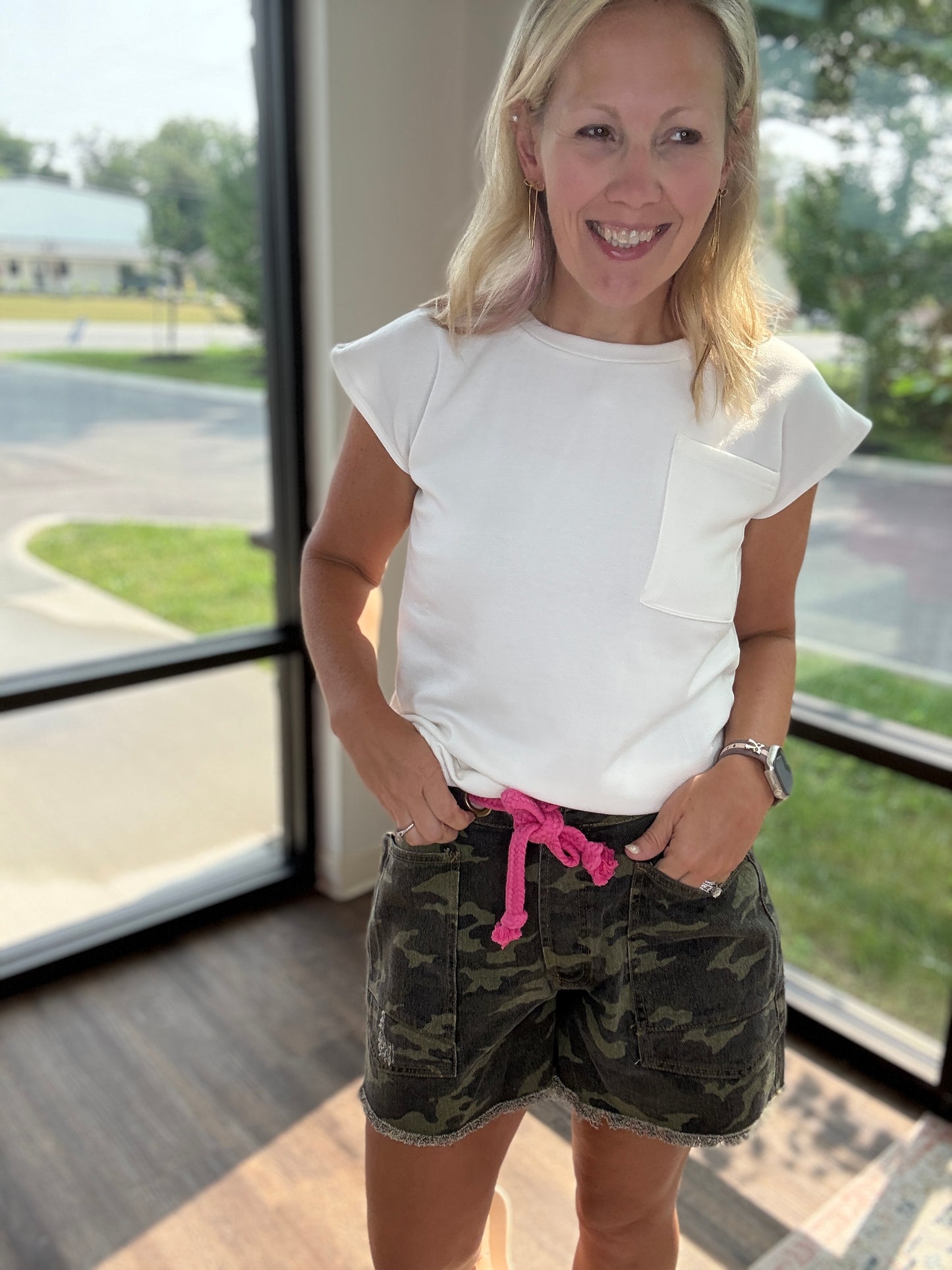 Pink Camo Shorts