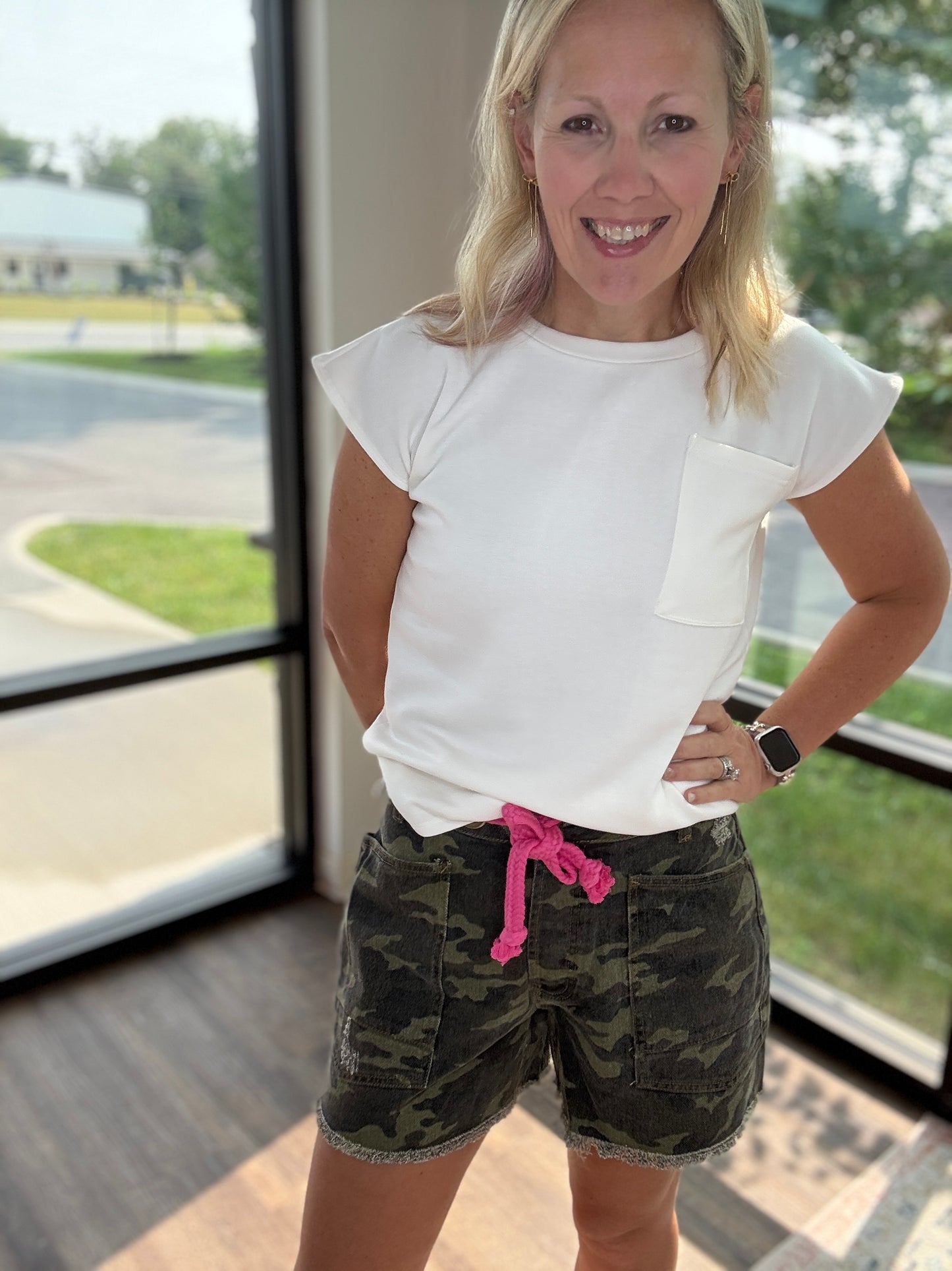 Pink Camo Shorts