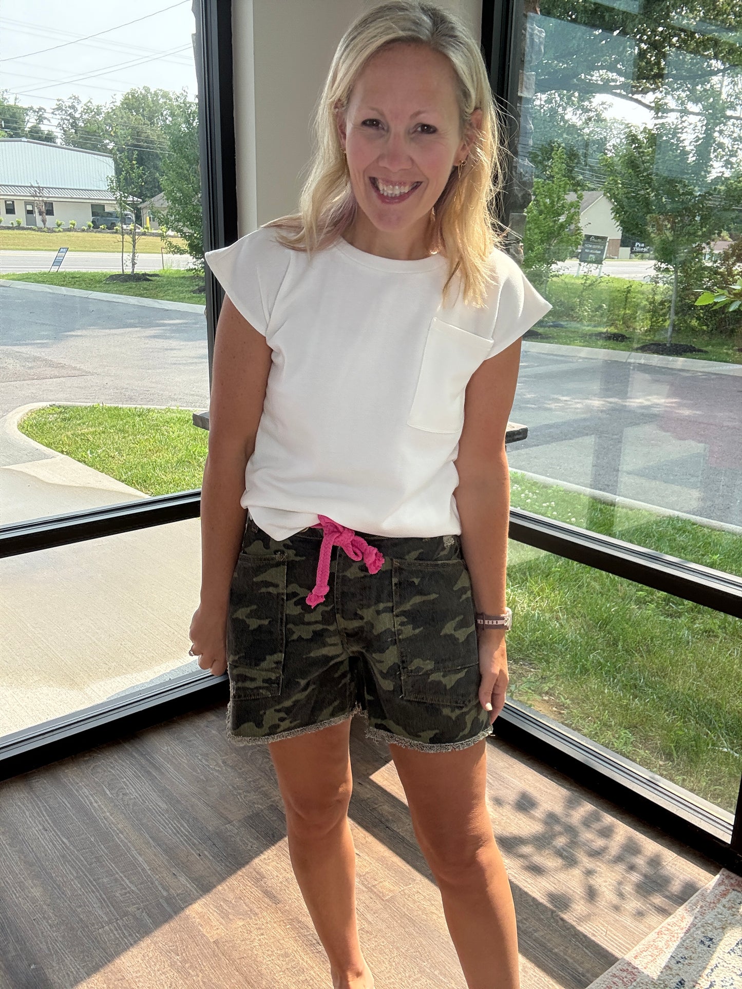 Pink Camo Shorts