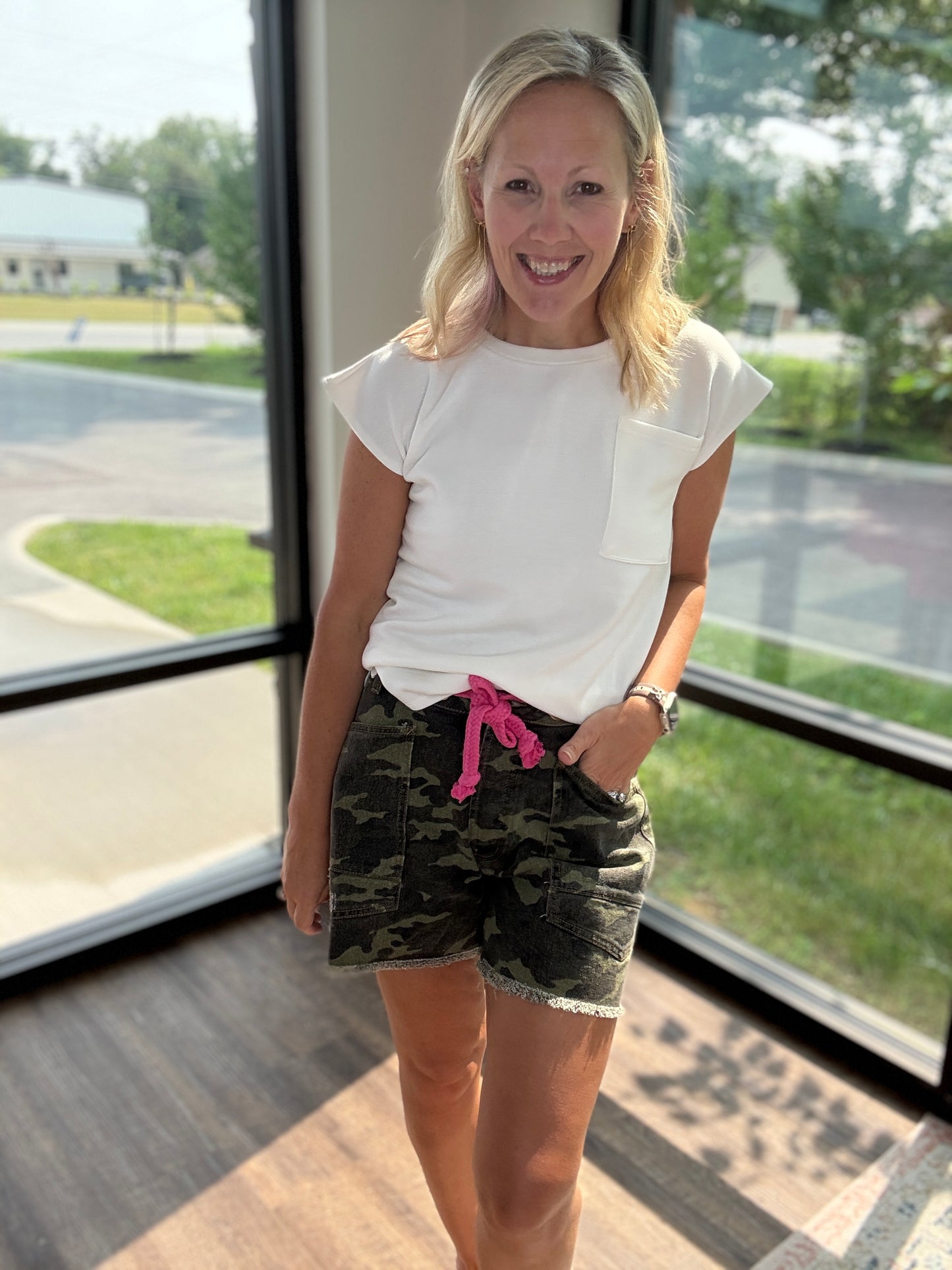 Pink Camo Shorts