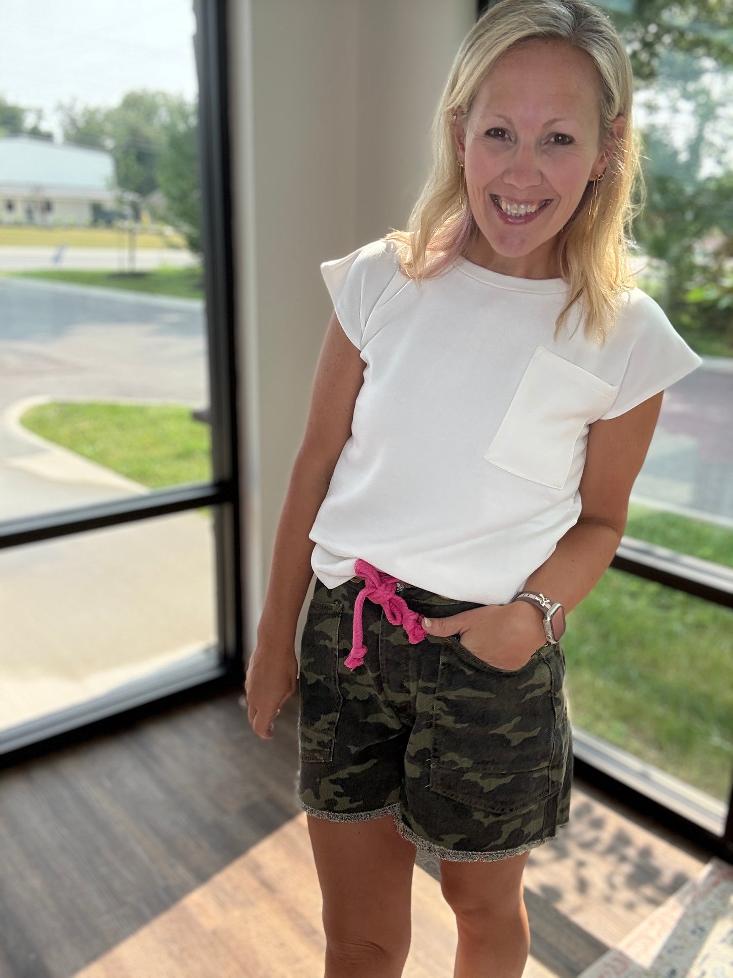 Pink Camo Shorts
