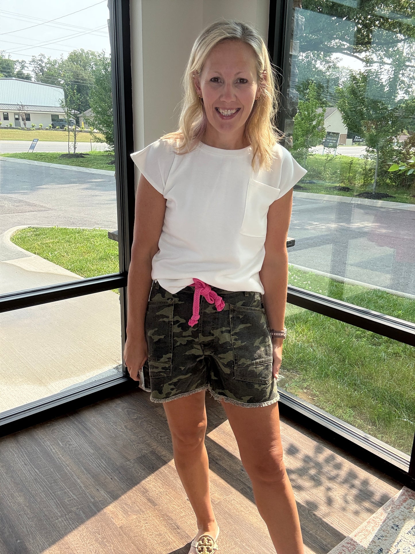 Pink Camo Shorts