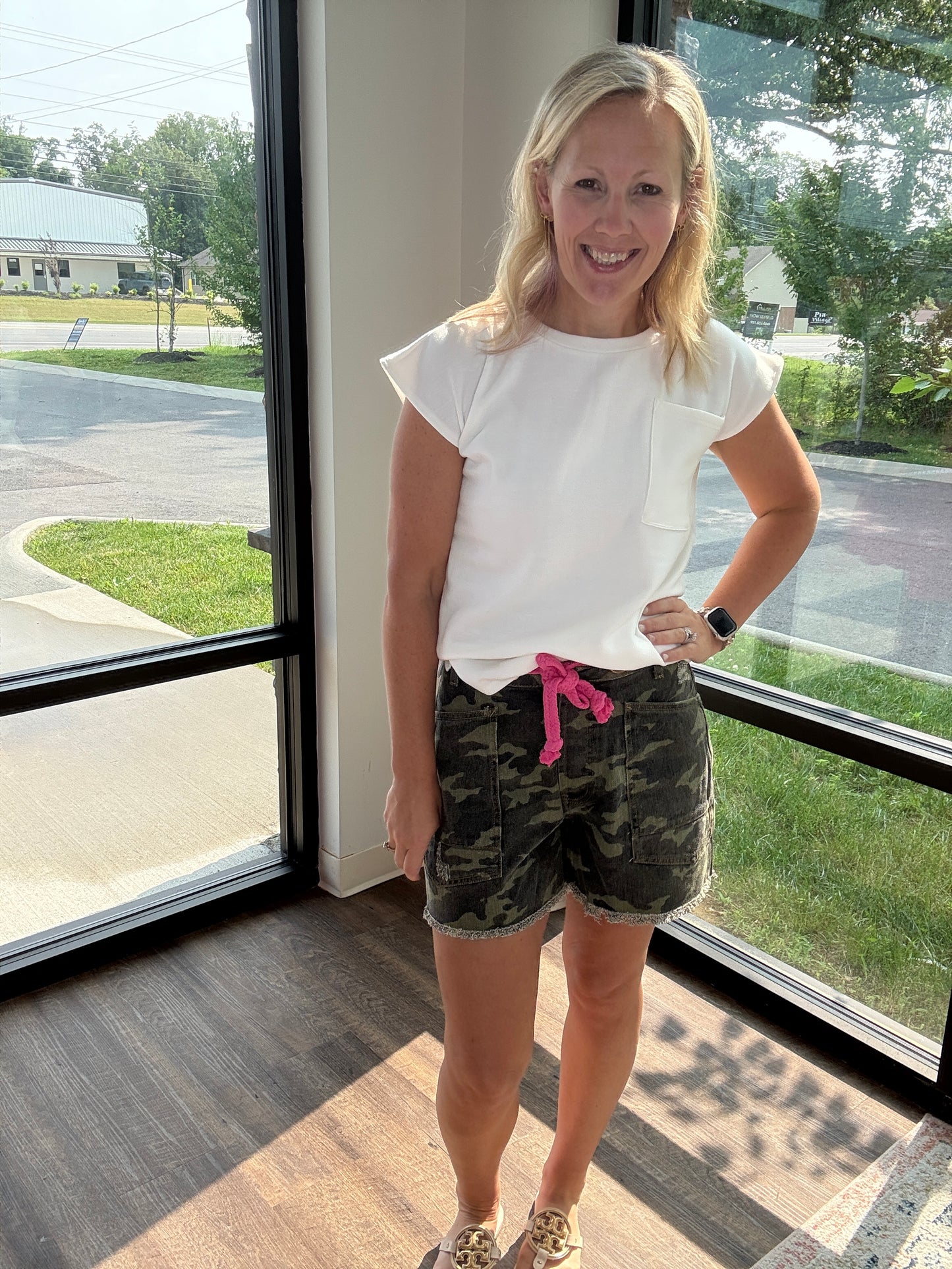 Pink Camo Shorts
