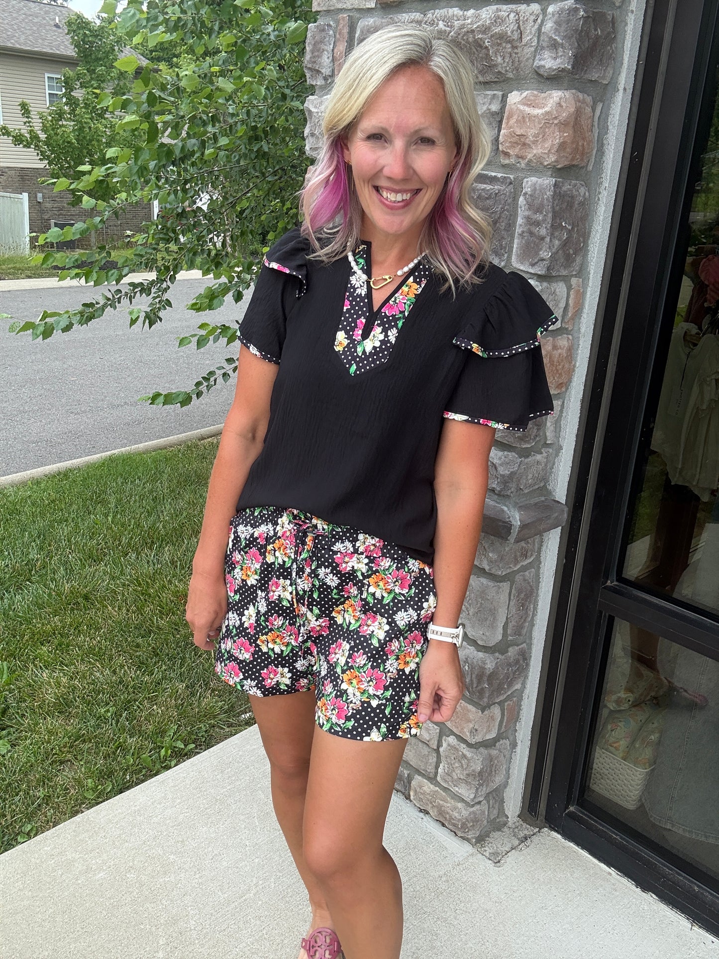 Dot Your Day Paperbag Shorts