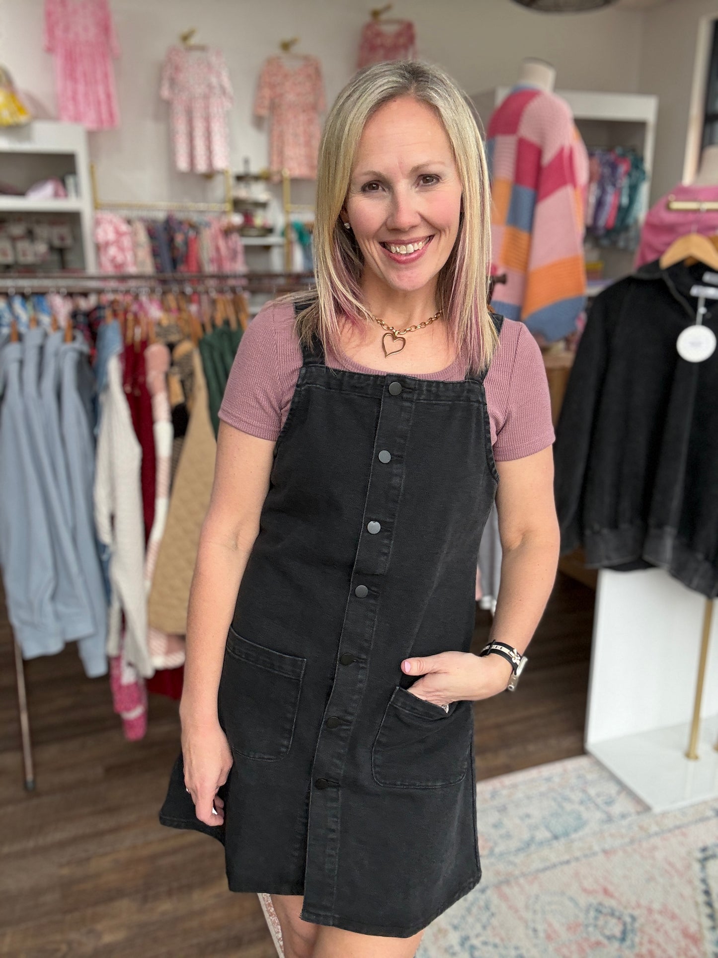 Darling Denim Jumper Dress