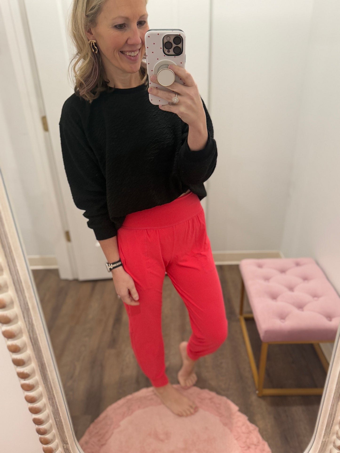 Butter Joggers-Hot Pink