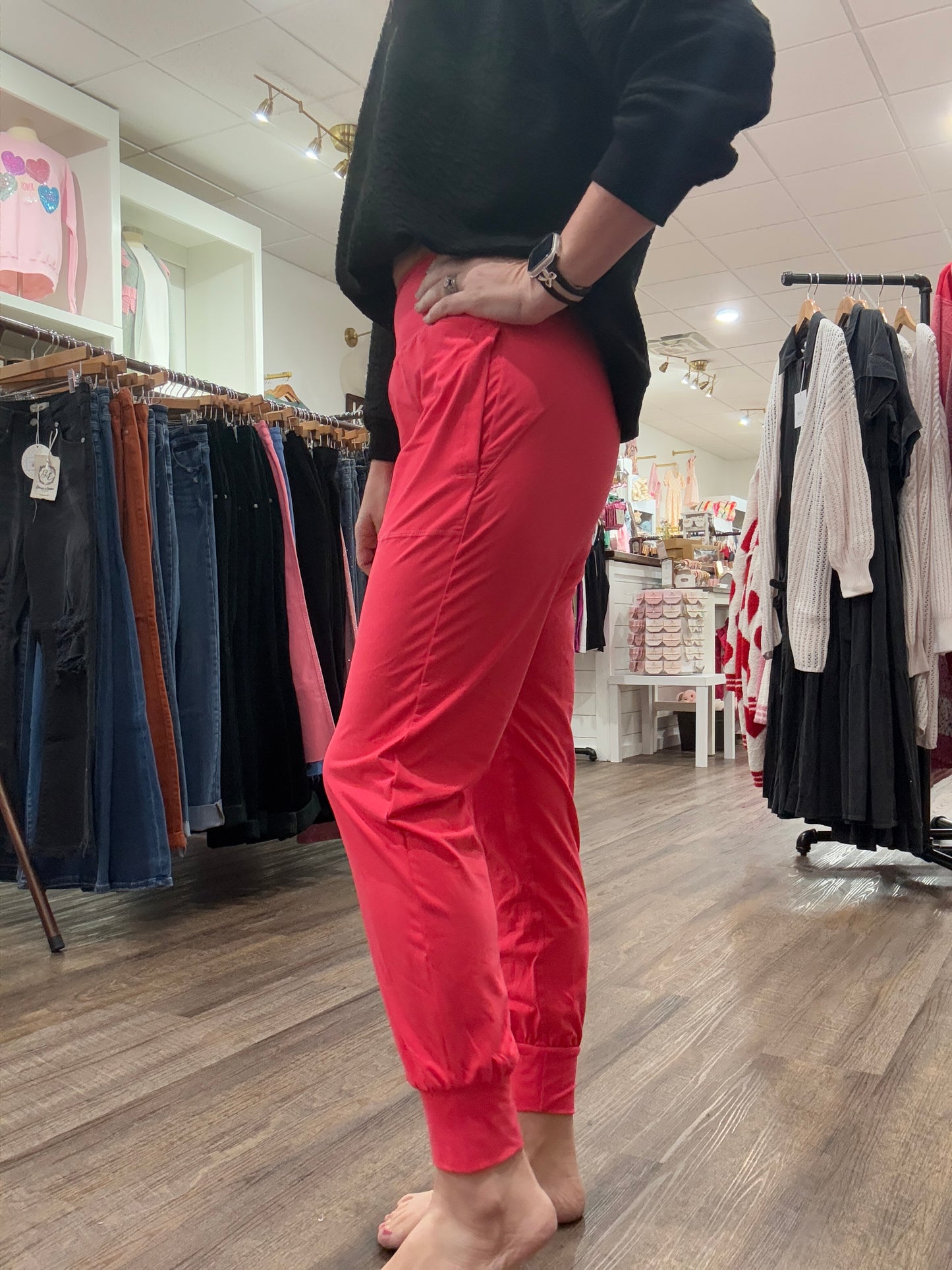 Butter Joggers-Salmon