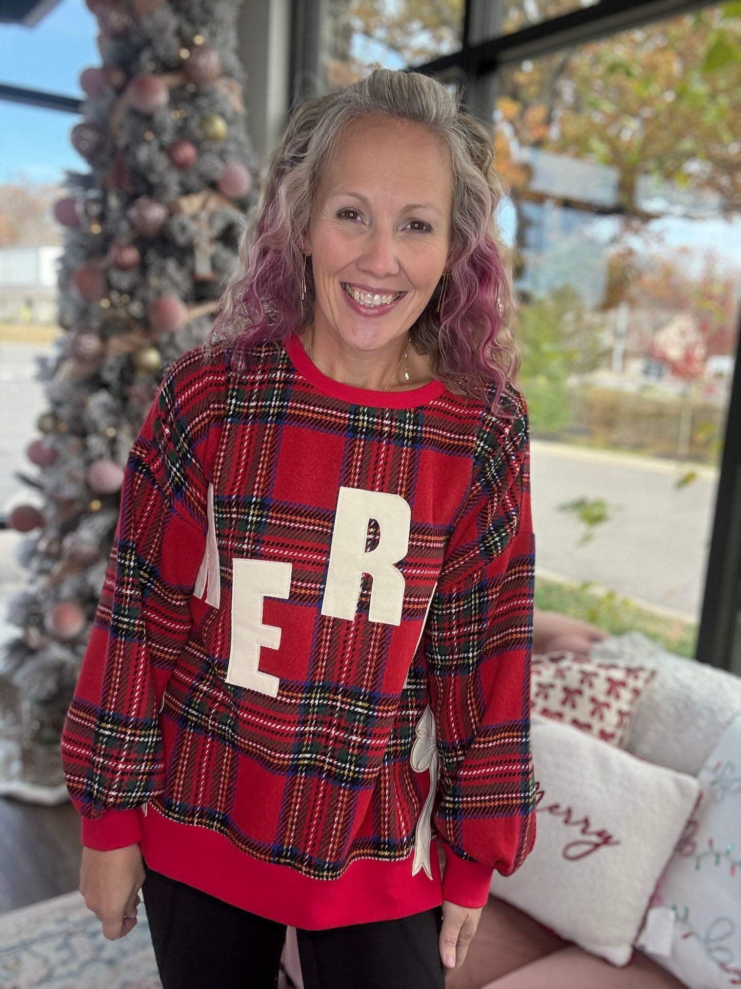 Flannel Merry Pullover