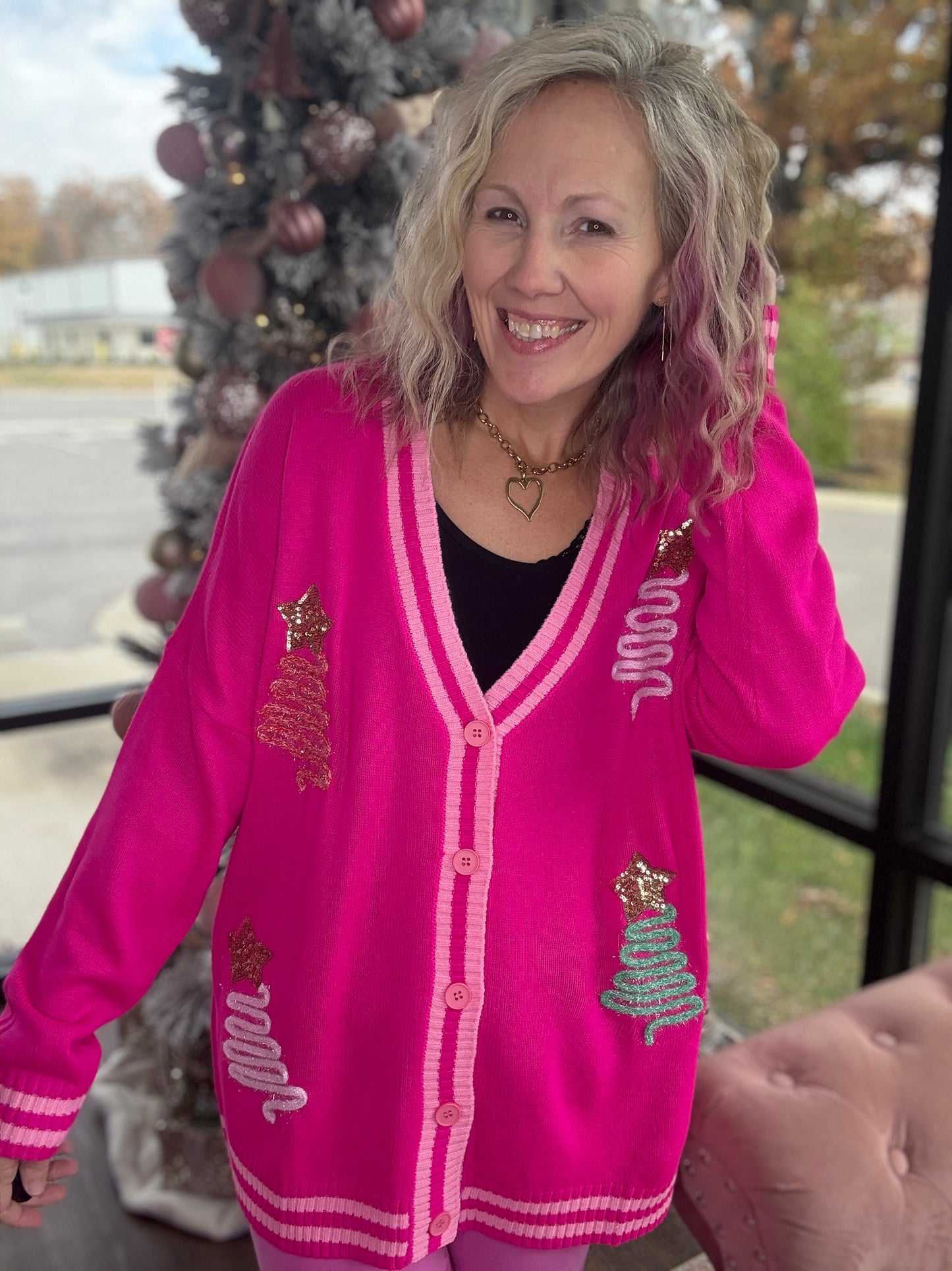 Tinsel Trees Relaxed Cardigan