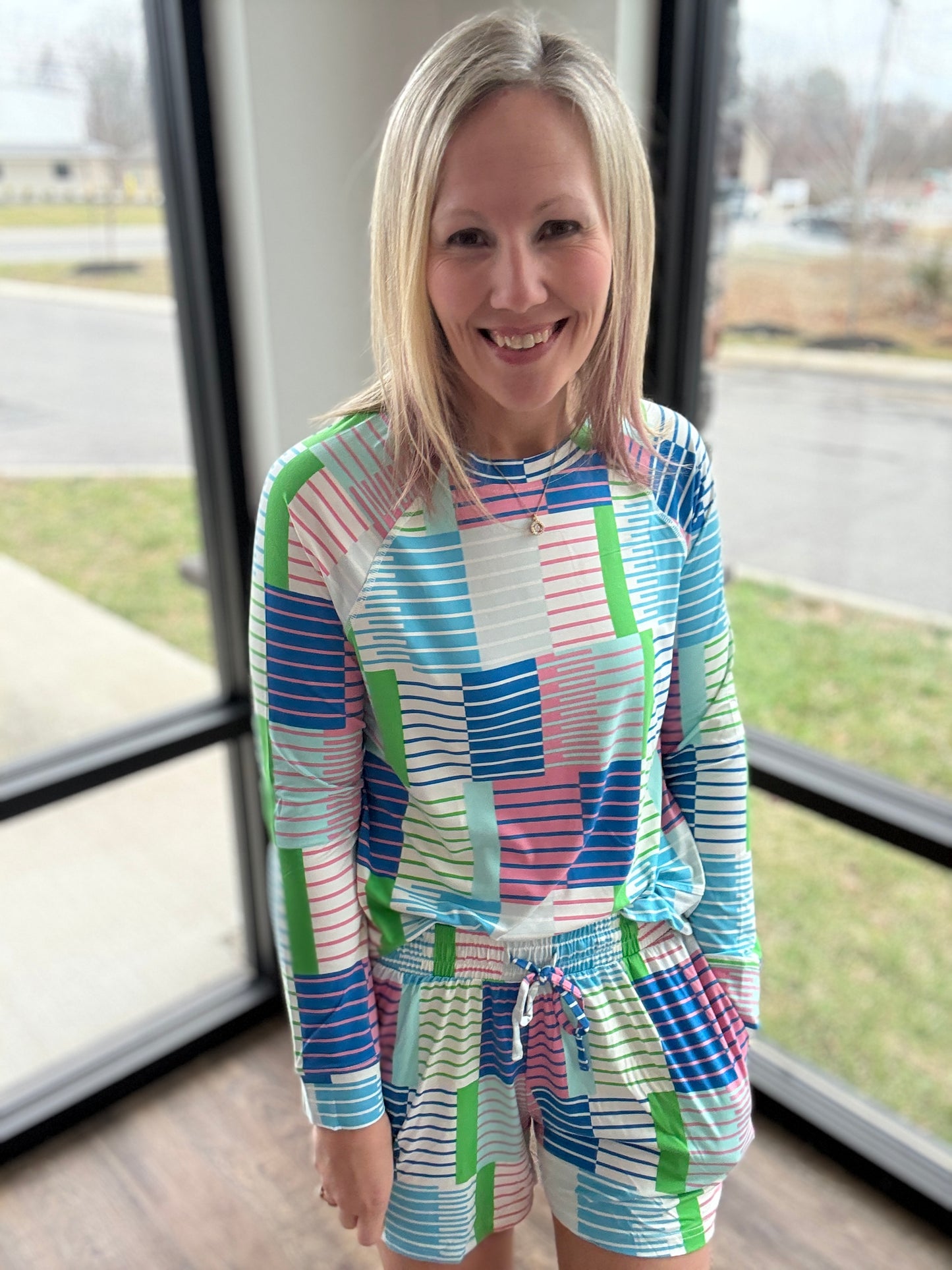 Spring Stripe PJ Set