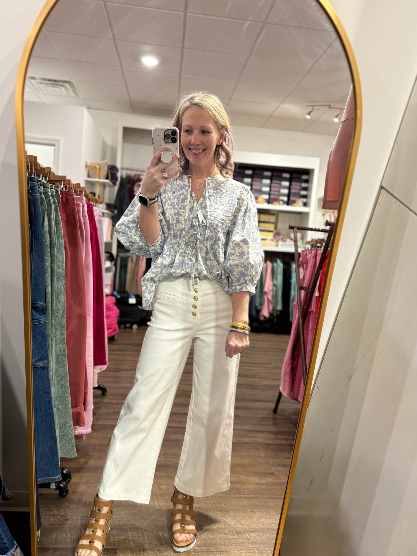 Gold Button Luxe Jeans