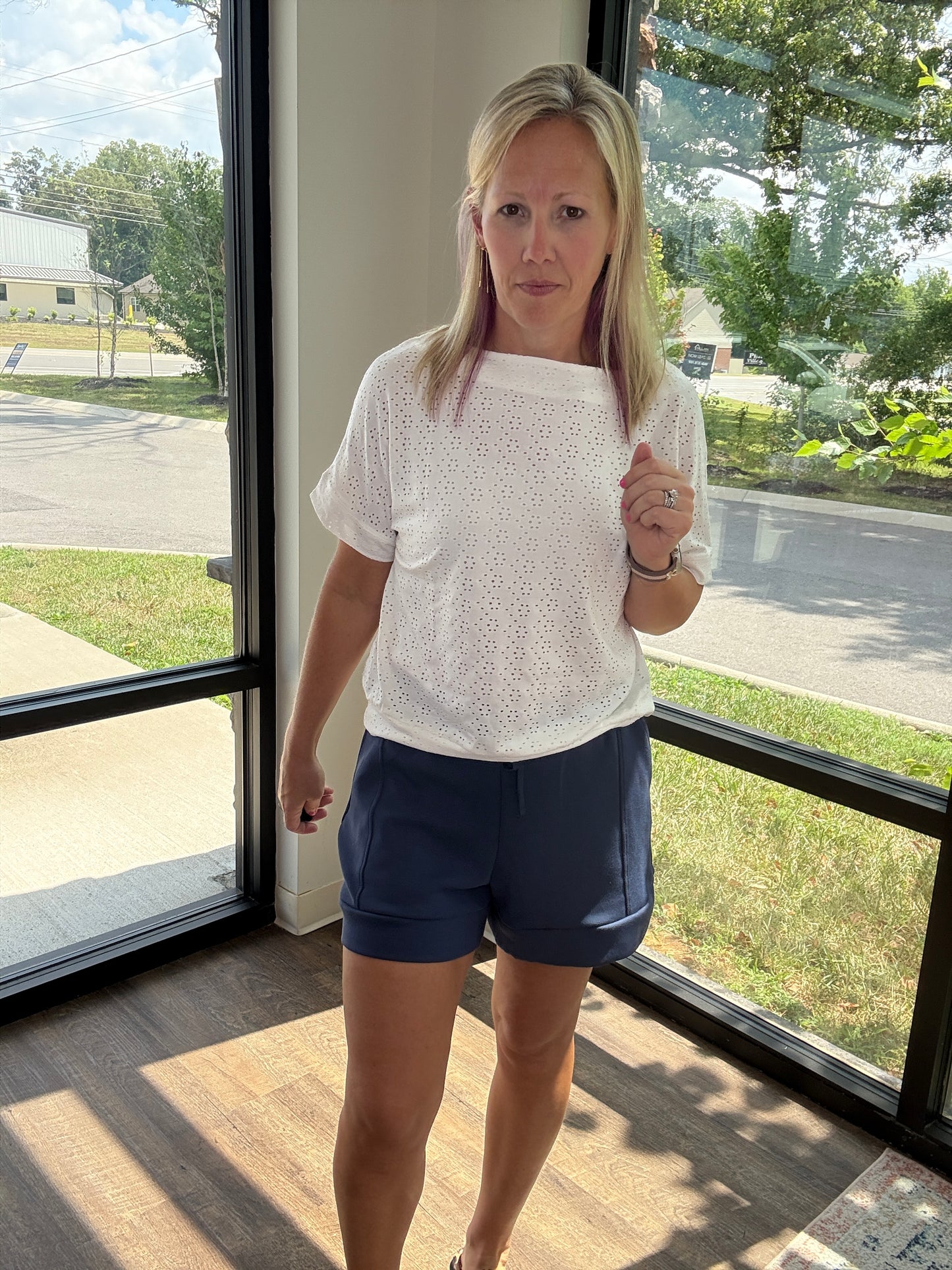 Smoky Navy Scuba Shorts